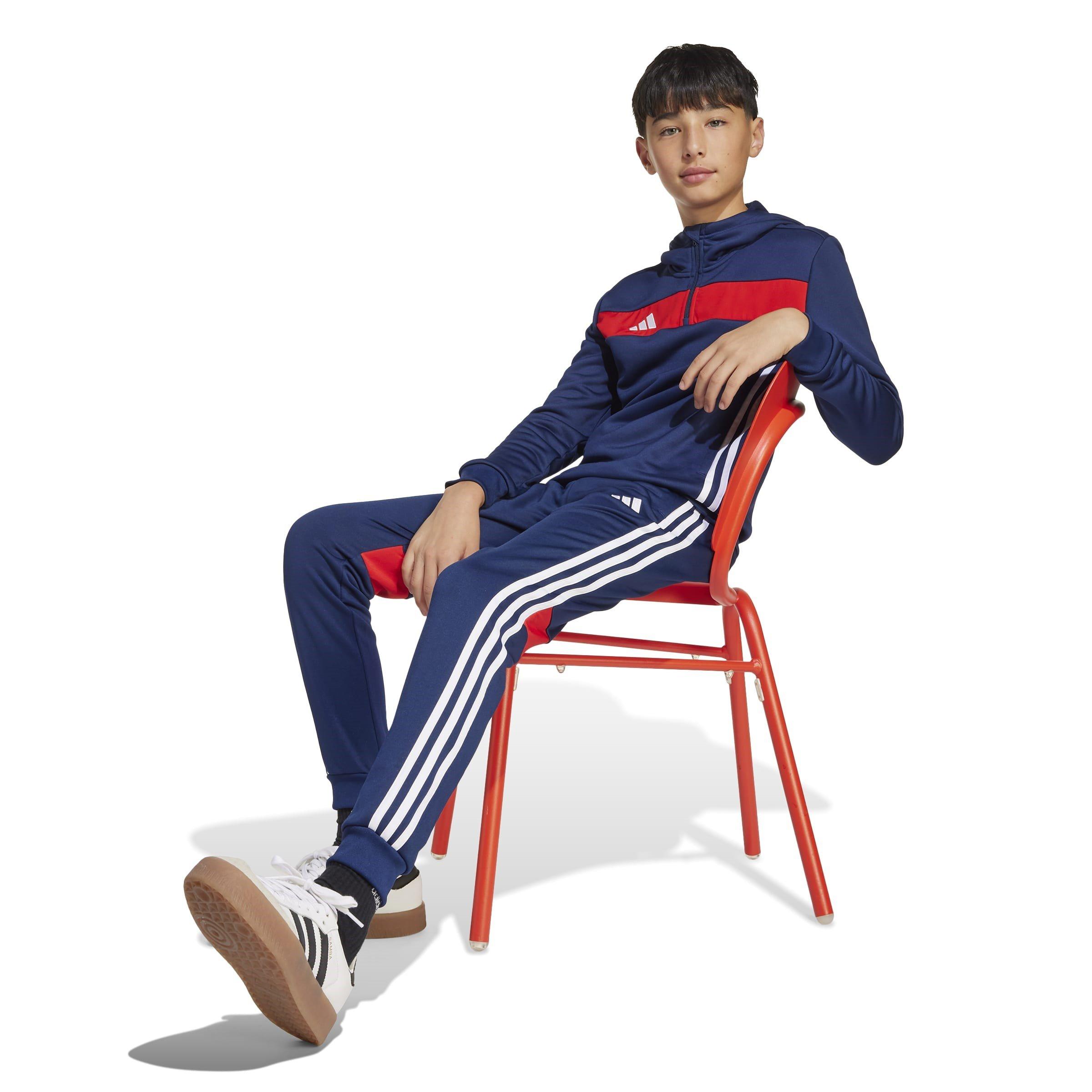 Navy Blue/Red - adidas - Tiro 25 Essentials Sweat Tracksuit Bottoms Kids - 7