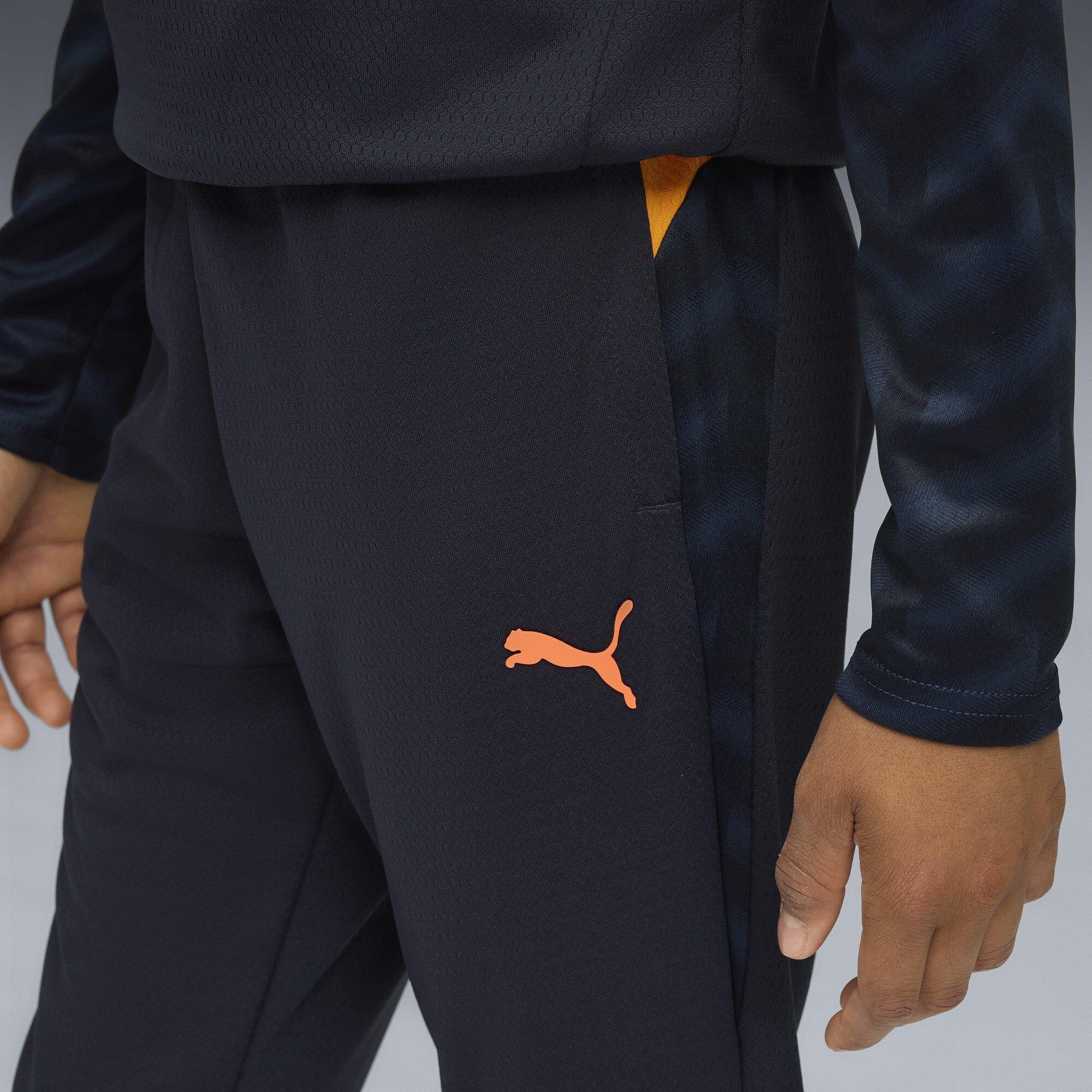 Navy/Orange - Puma - Individual Cup Tracksuit Bottoms Juniors - 4