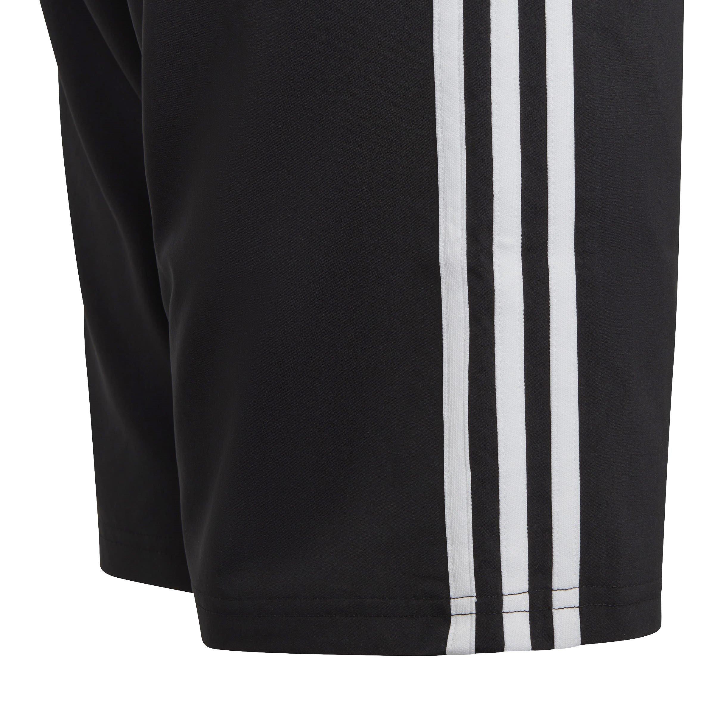 Black/White - adidas - Essentials 3-Stripes Woven Shorts Juniors - 7