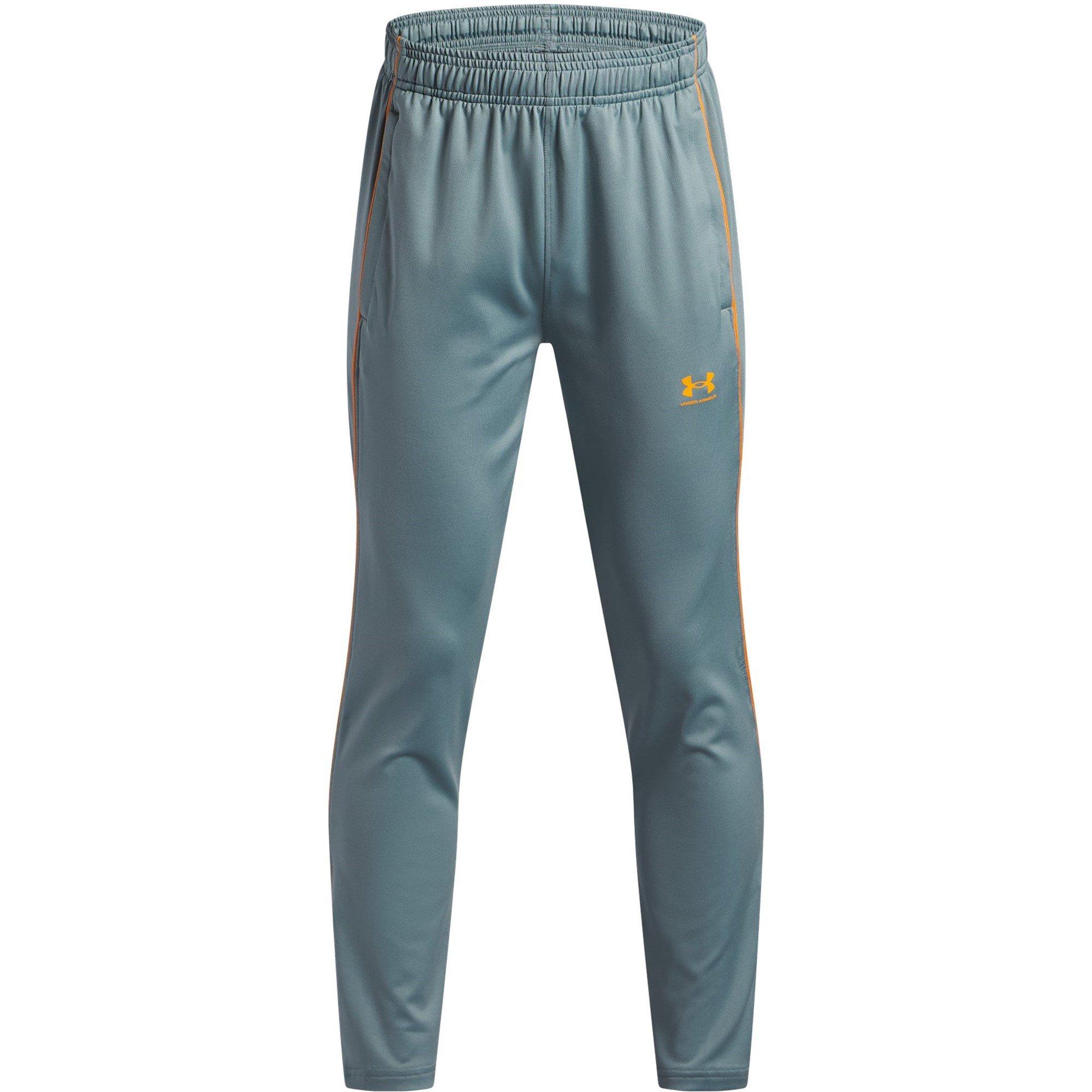 Under Armour Boys Challenger Training Tracksuit Bottoms Juniors - Grey/Orange - 13 Years (XL)