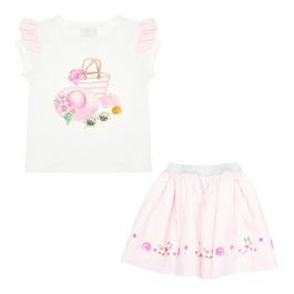 Caramelo Kids Caram Stripe Skirt S Jn42