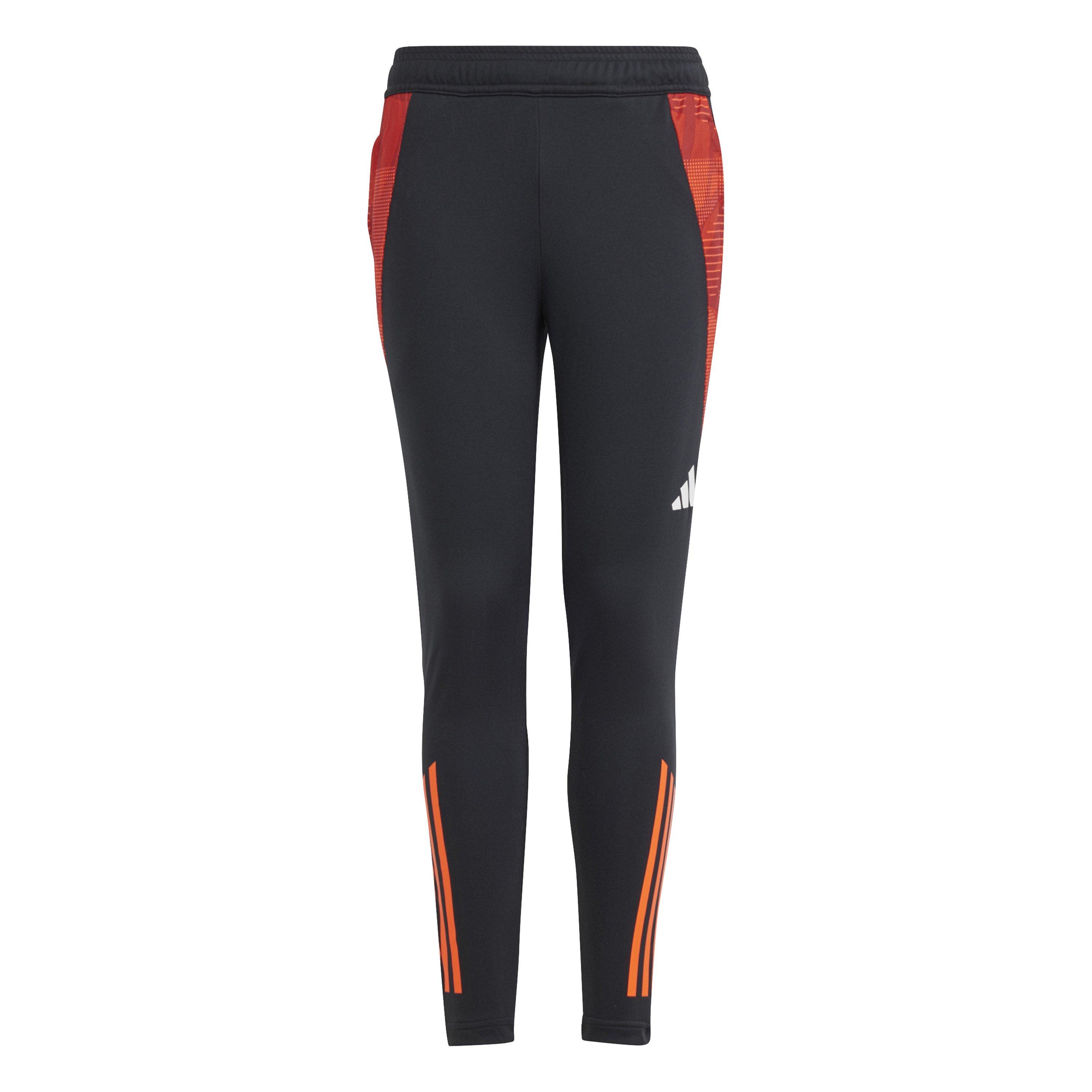 Adidas  Kids ' Tiro24 Performance Tracksuit Bottoms - Black/Solar Red - 7-8 Years