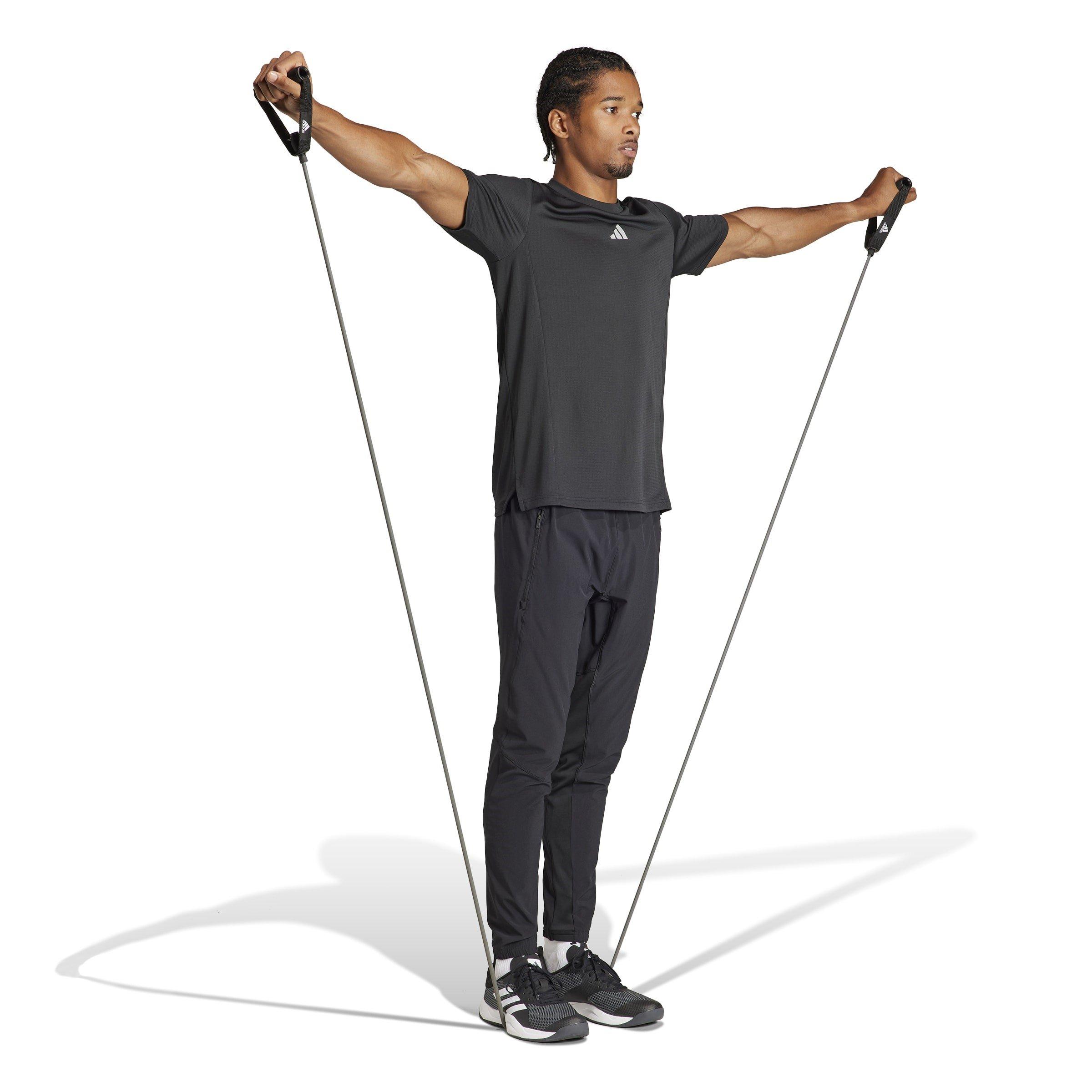 Black - adidas - Designed for Training Workout Joggers Mens - 4