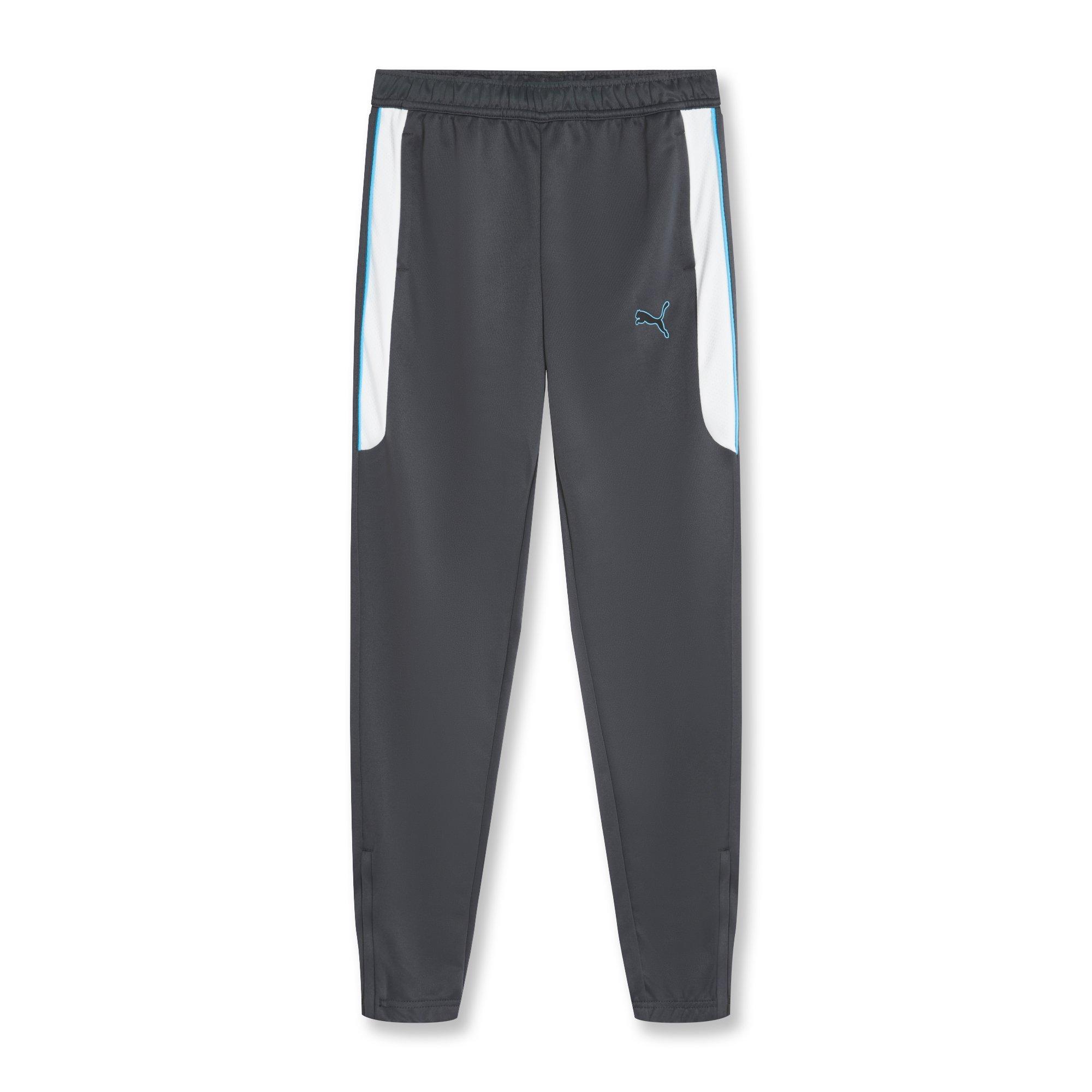 Puma Boys Finesse Performance Training Pants Junior - Grey/Aqua - 13 (XL)