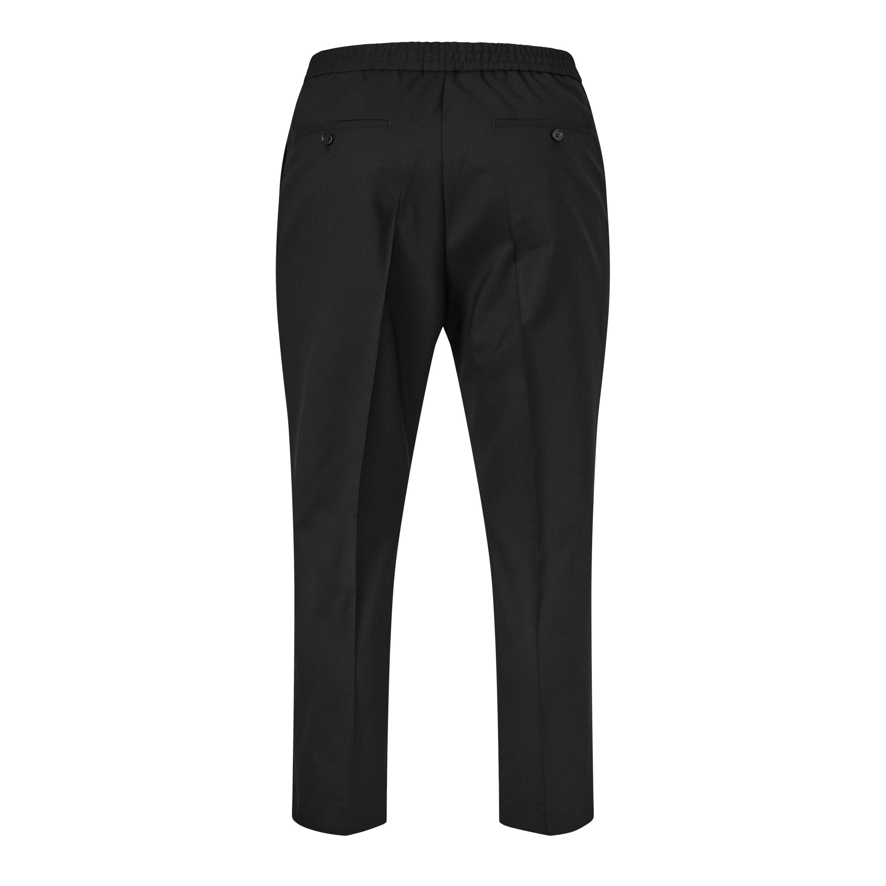 BLACK/001 - Ami Paris - Elasticated Waist Trousers - 2