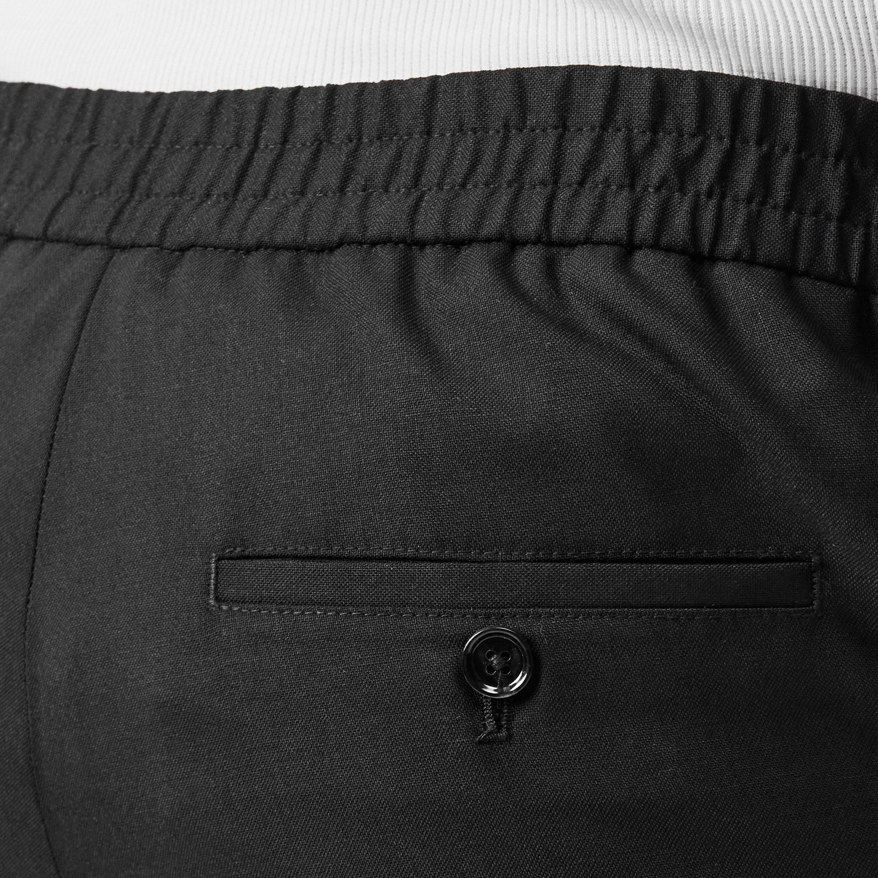 BLACK/001 - Ami Paris - Elasticated Waist Trousers - 5