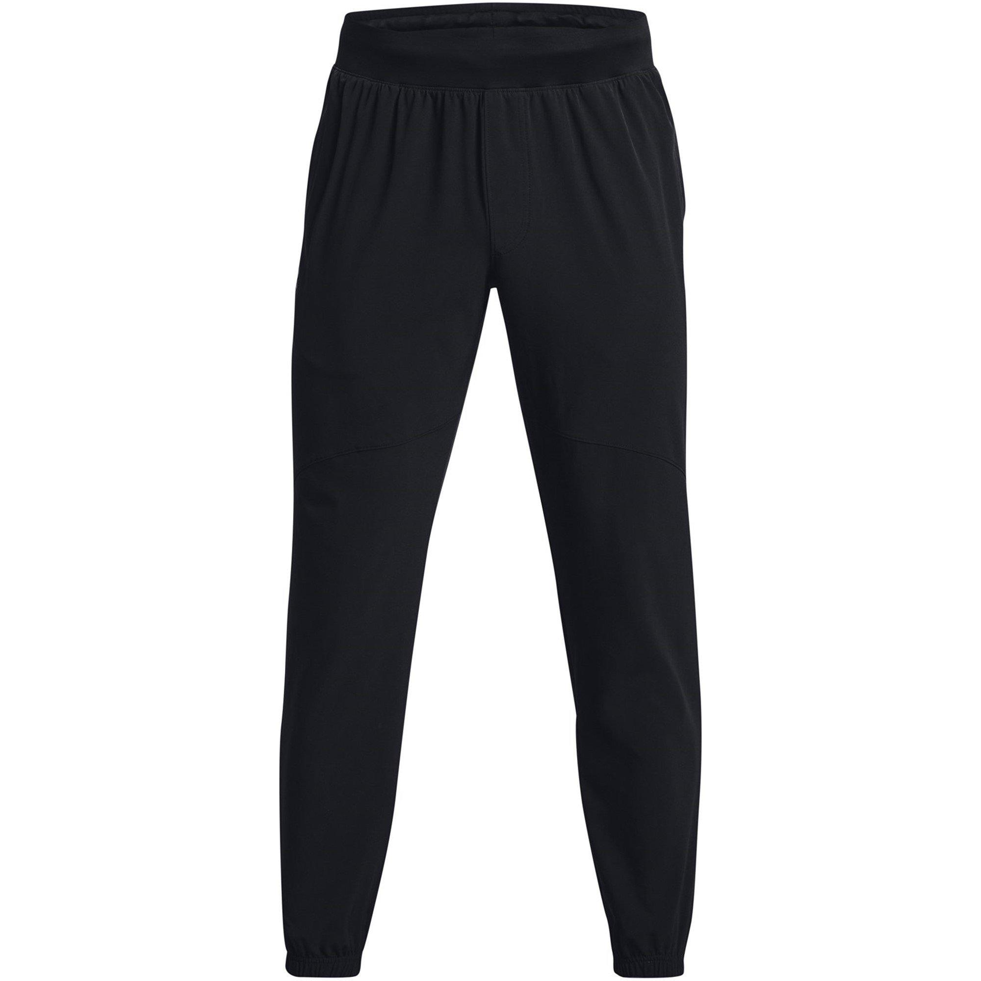 Black/Pitch Gra - Under Armour - Stretch Woven Joggers Mens - 1