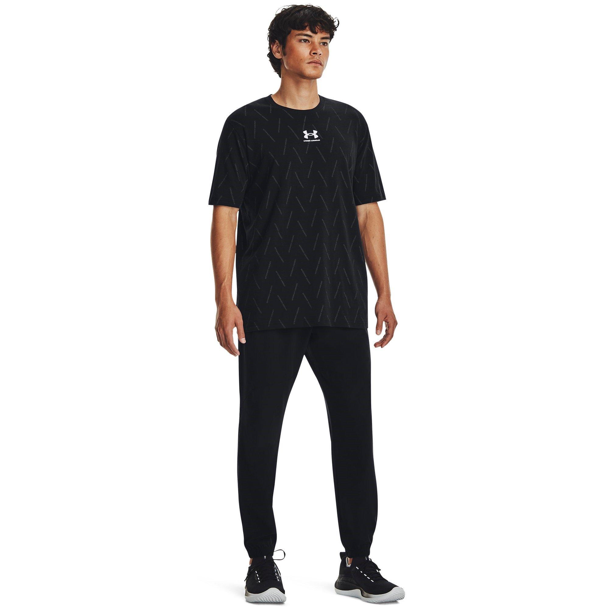 Black/Pitch Gra - Under Armour - Stretch Woven Joggers Mens - 4
