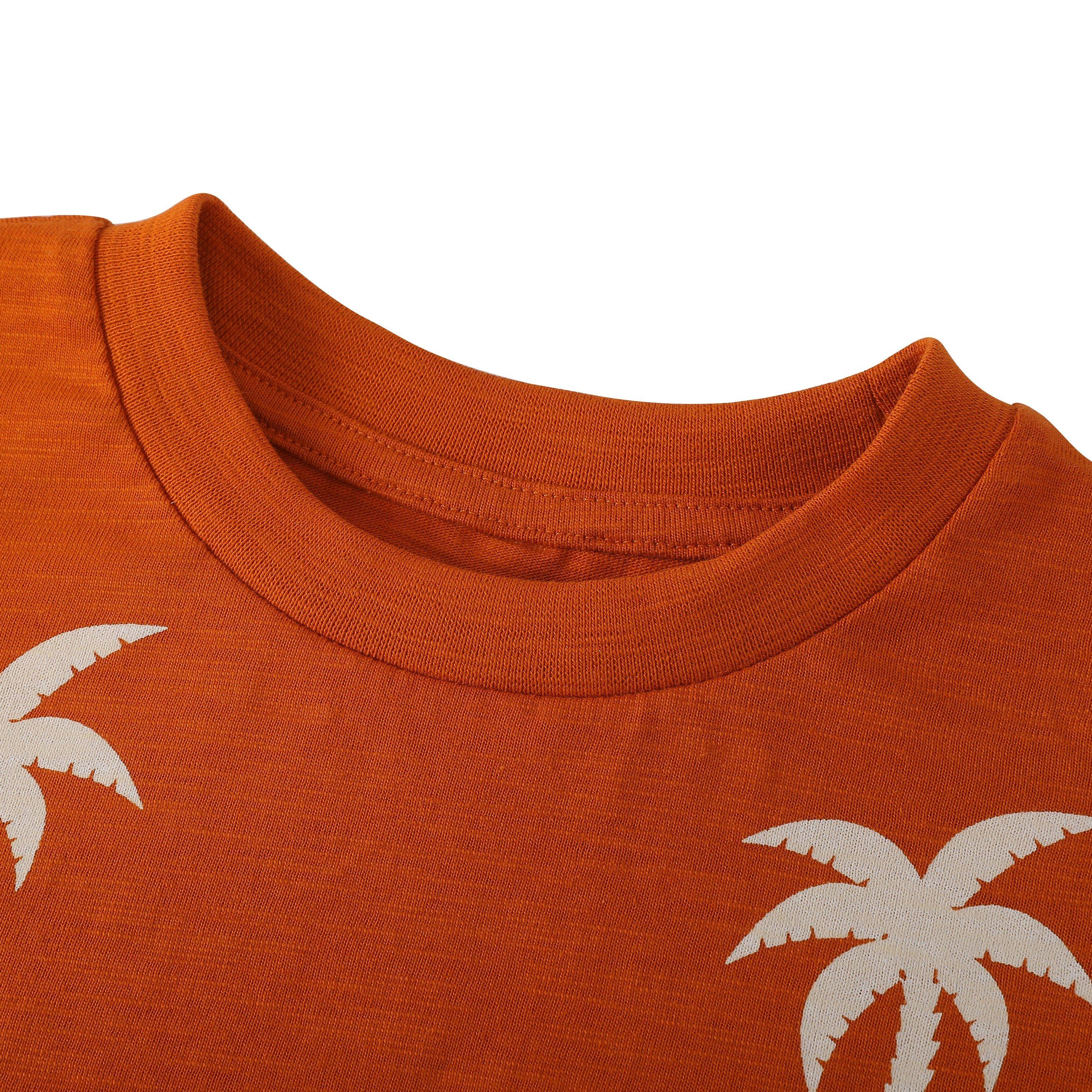 CREAM/RUST - Studio - Younger Boys 2 pack Printed Tshirt - 8