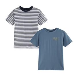 Studio Older Boys Good vibes 2 Pack Tshirts