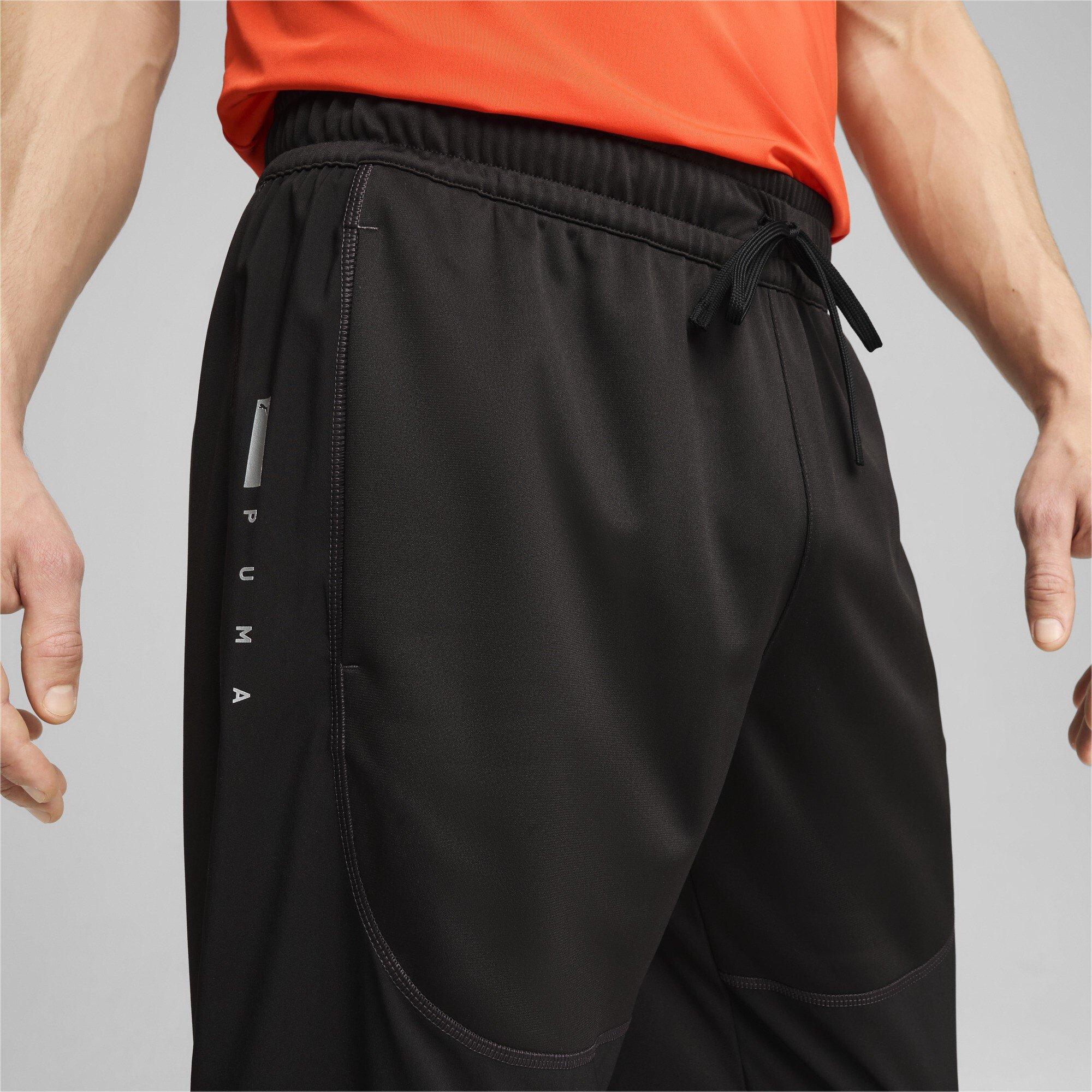Black - Puma - Flex Panelled Tapered Performance Tracksuit Bottoms - 5