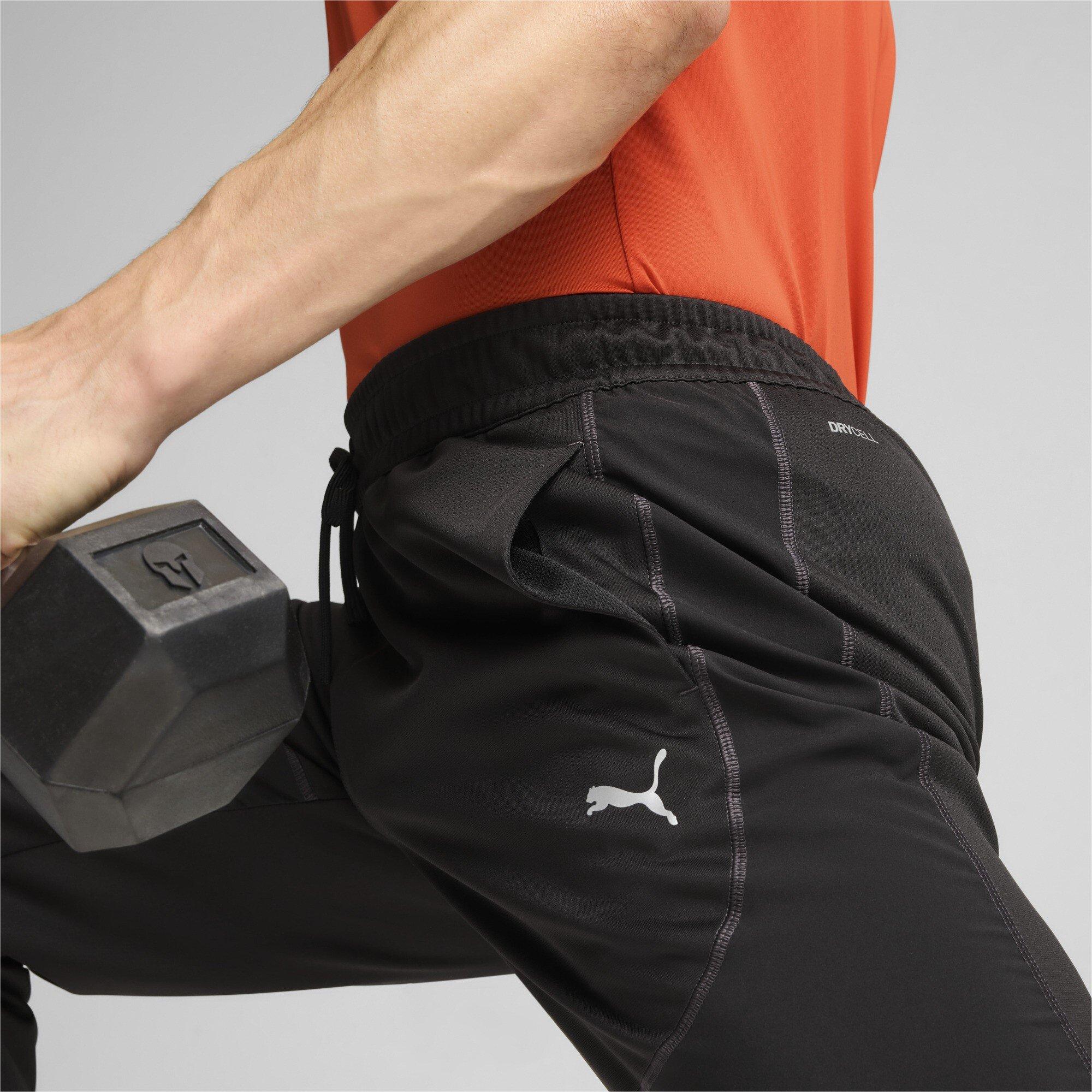 Black - Puma - Flex Panelled Tapered Performance Tracksuit Bottoms - 6