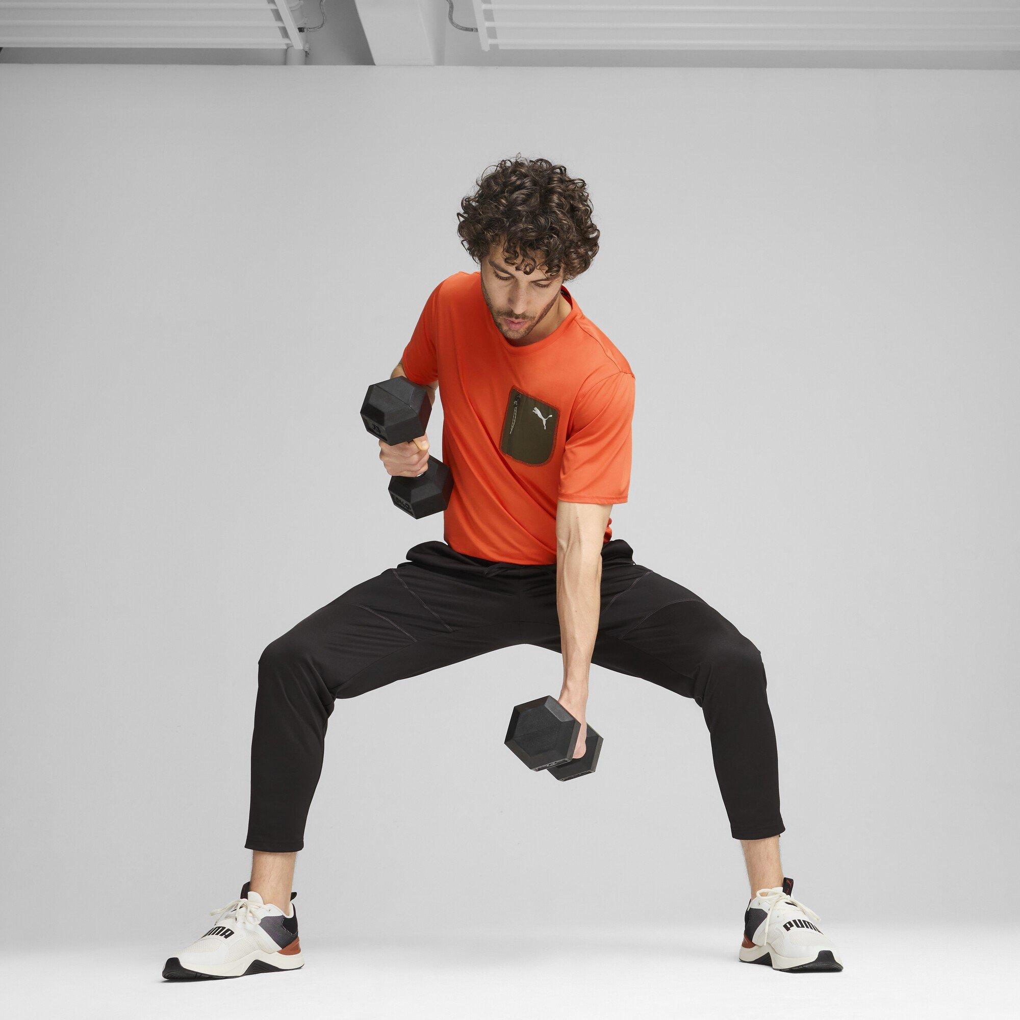 Black - Puma - Flex Panelled Tapered Performance Tracksuit Bottoms - 7