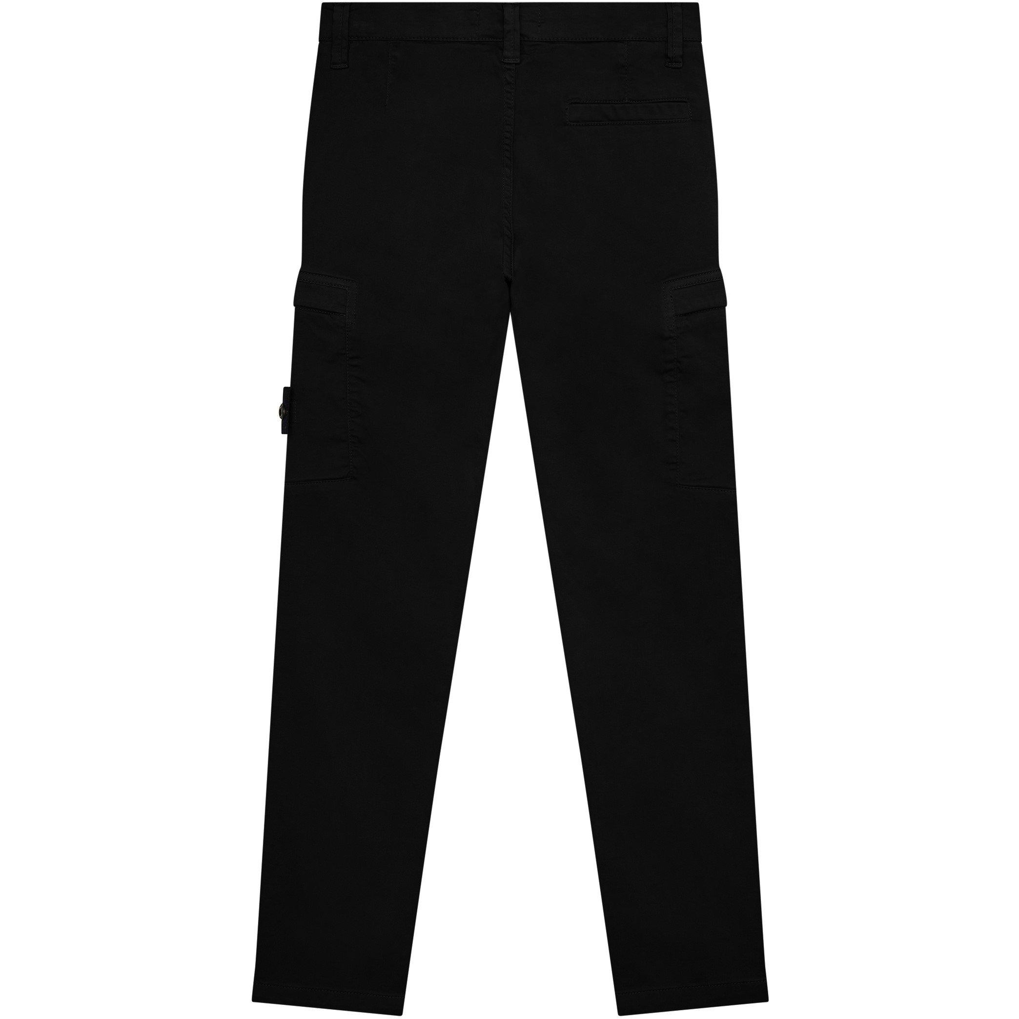 Black V0029 - Stone Island - Canvas Cargo Trousers Juniors - 2