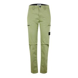 Stone Island Canvas Cargo Trousers Juniors