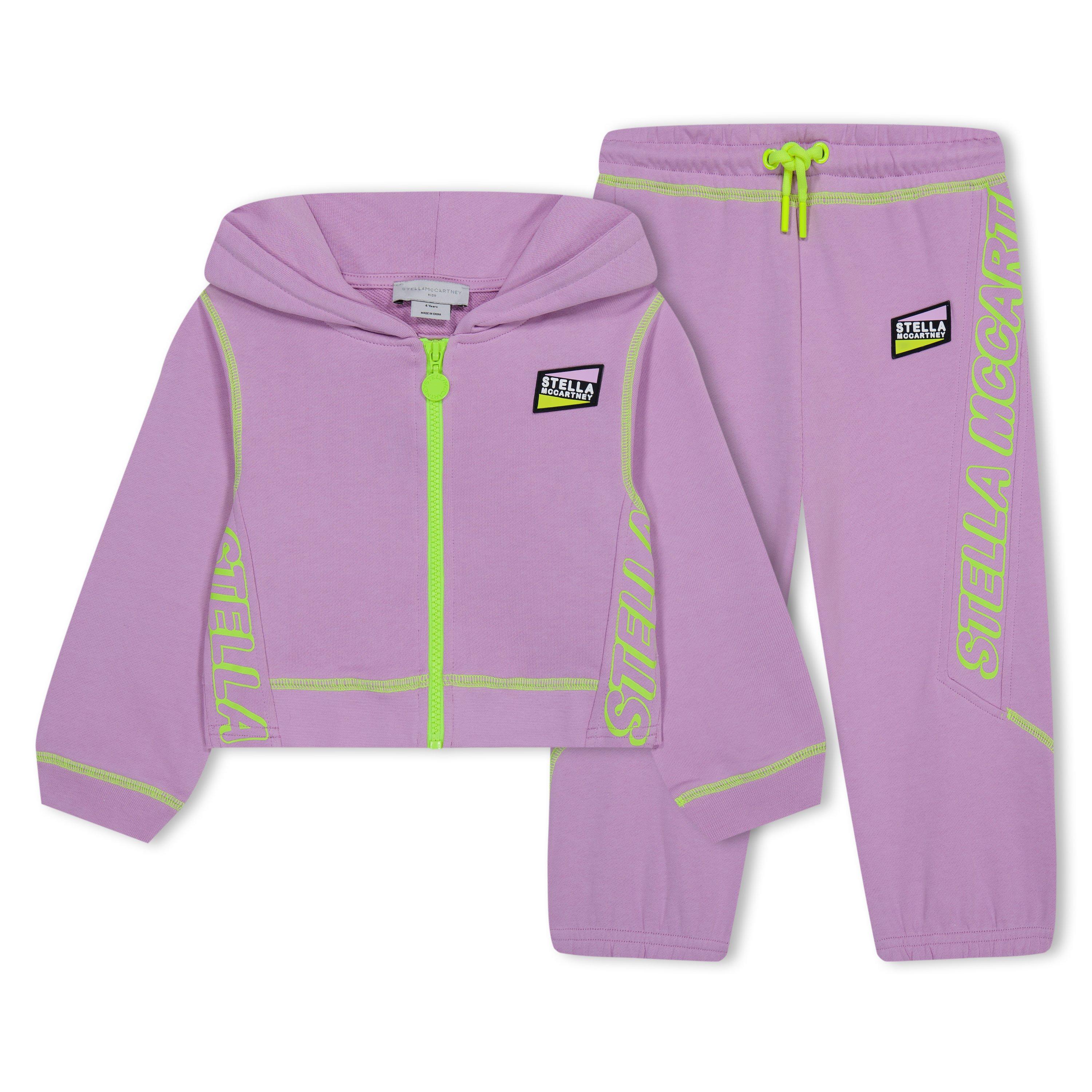 Pink/Grn 522 - Stella McCartney - Neon Trims Tracksuit Set Juniors - 1