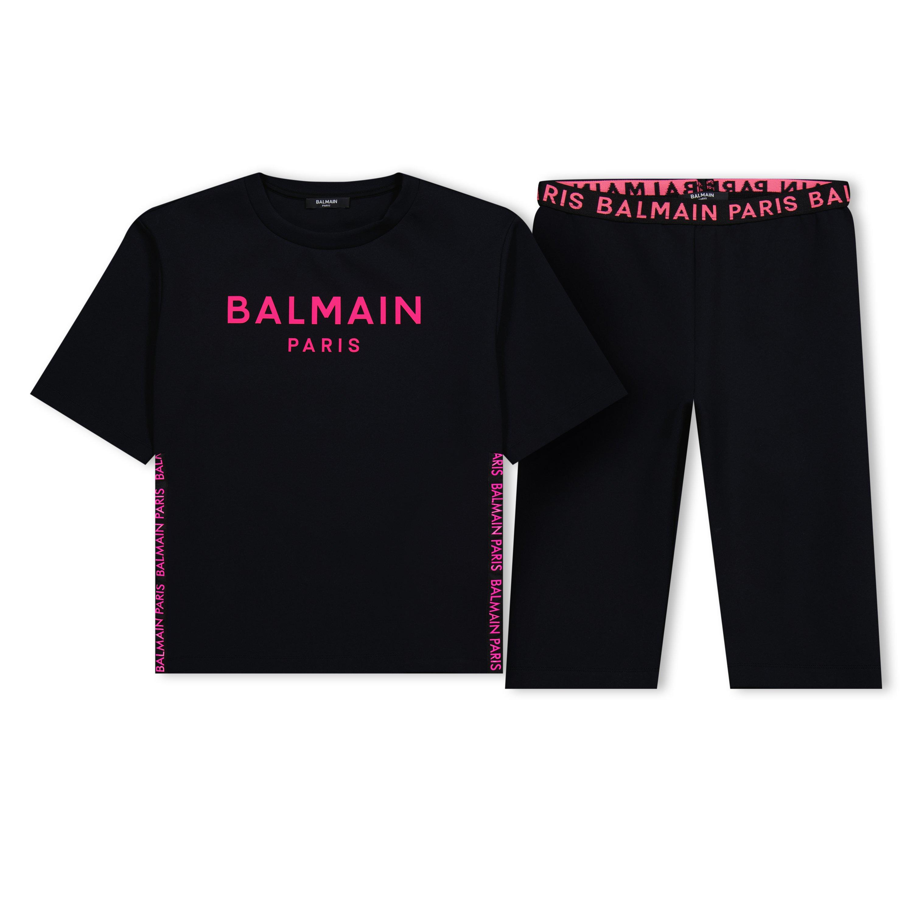 Blk/Pink 930FU - Balmain - Shorts And T-Shirt Set Junior - 1