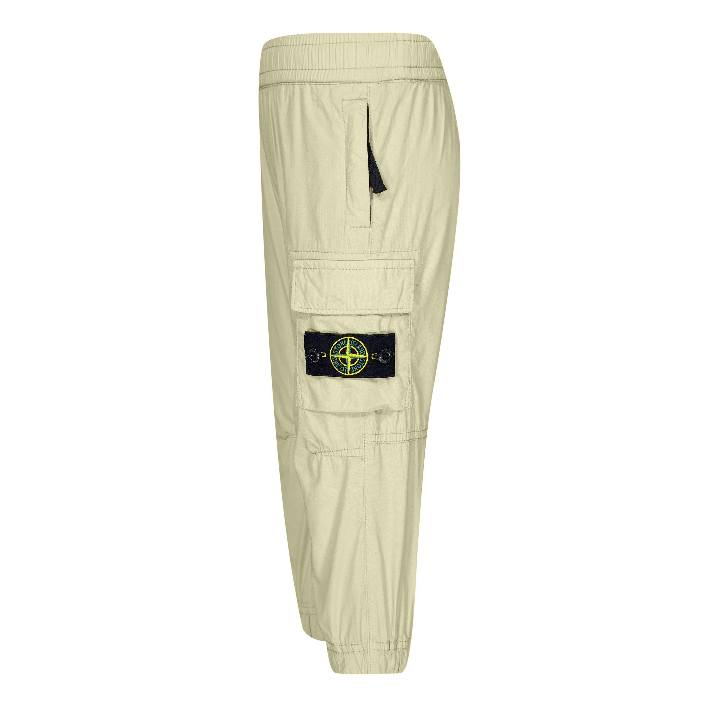 Beige V0091 - Stone Island - Canvas Cargos Juniors - 3