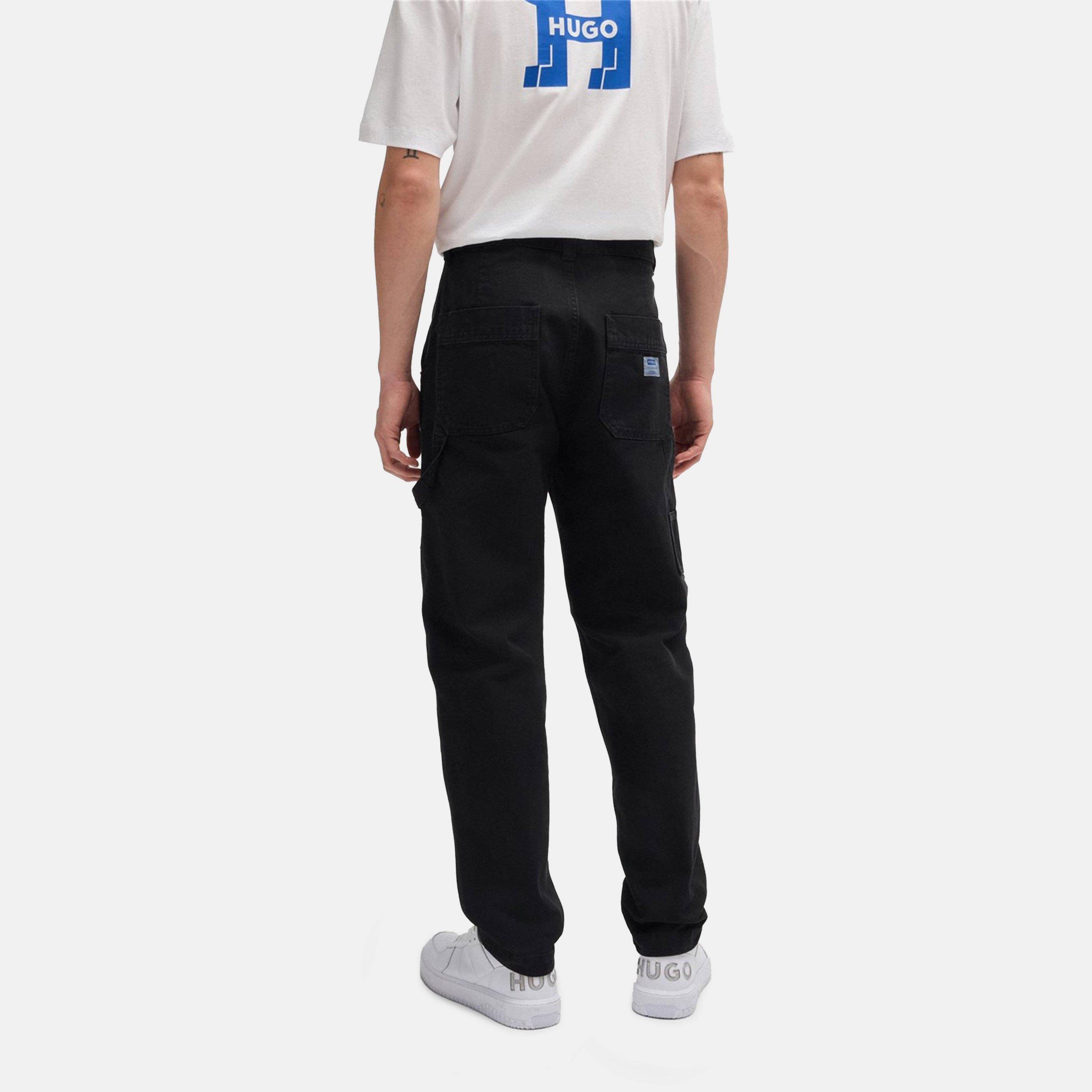 Black 001 - Hugo - Men's Cargo Trousers - 3