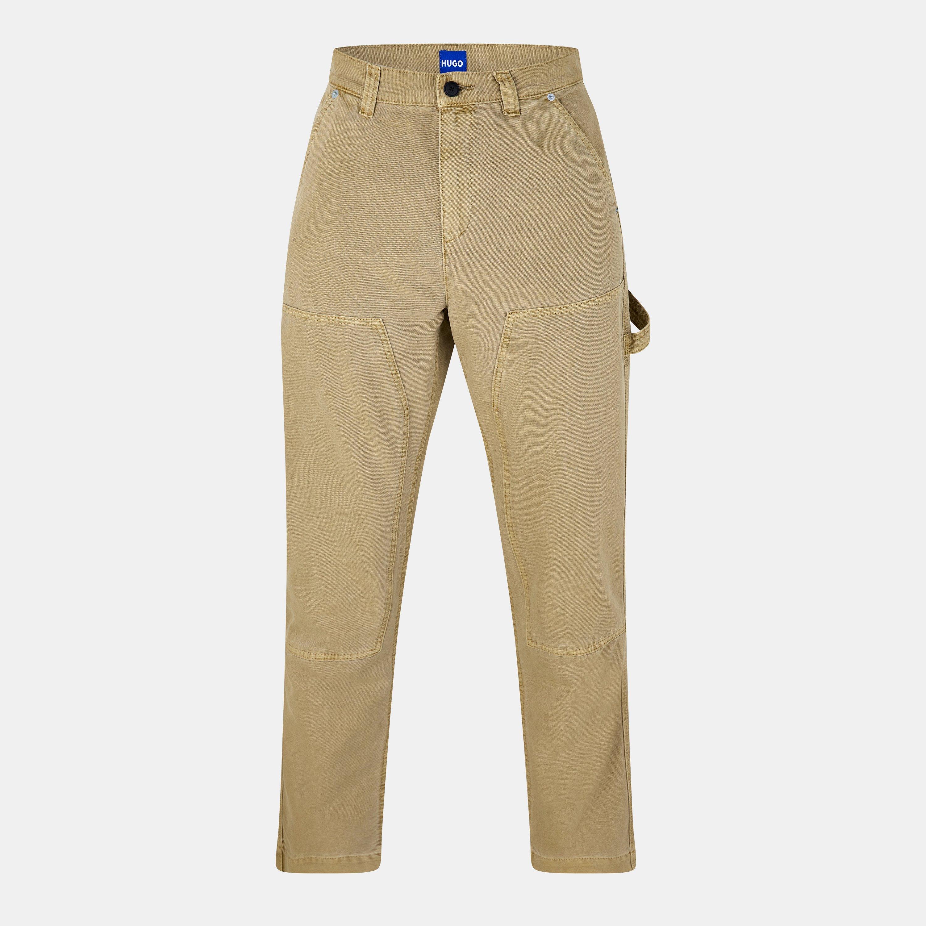 Hugo Men's Blue Cargo Trousers - Beige 269 - S