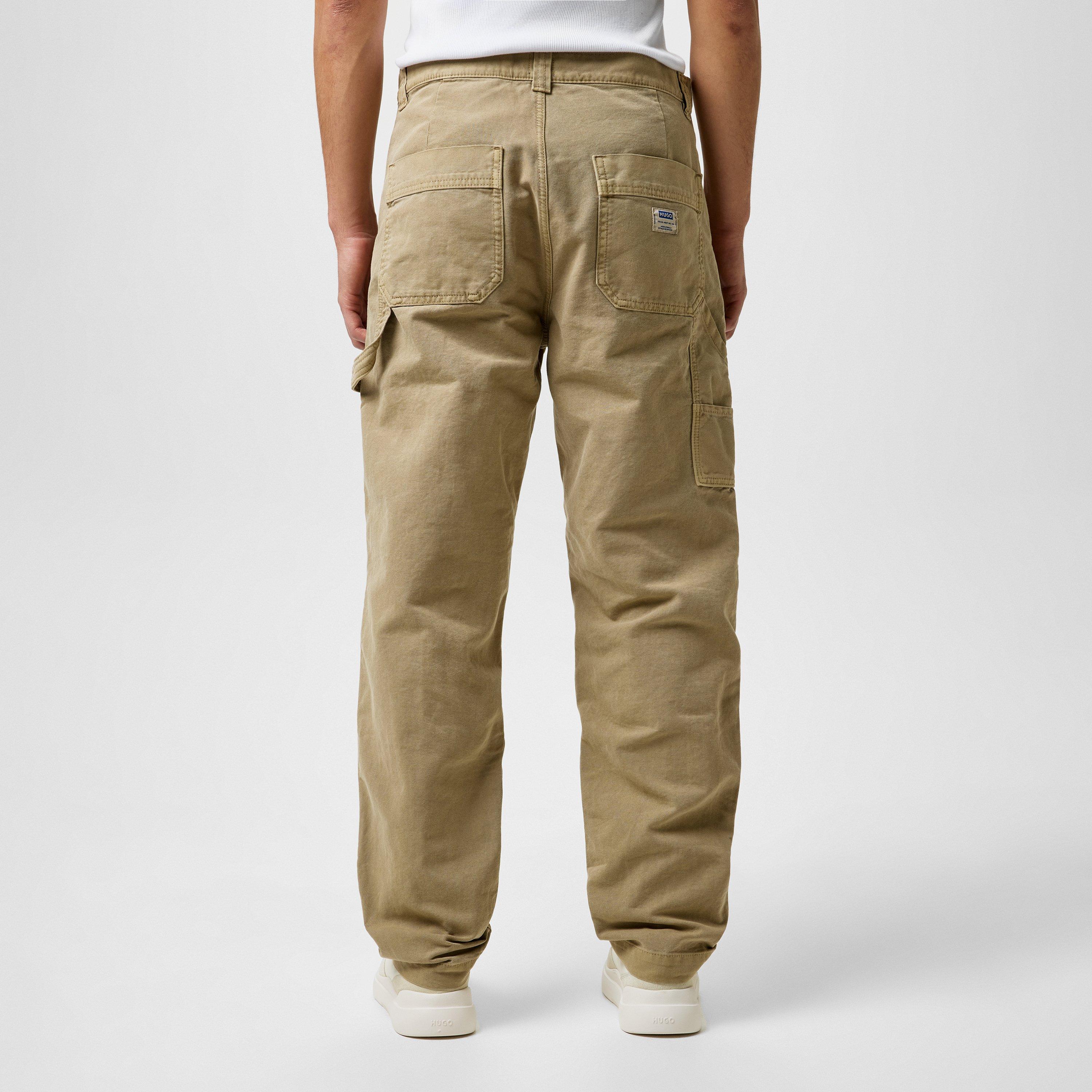 Beige 269 - Hugo - Men's Blue Cargo Trousers - 5
