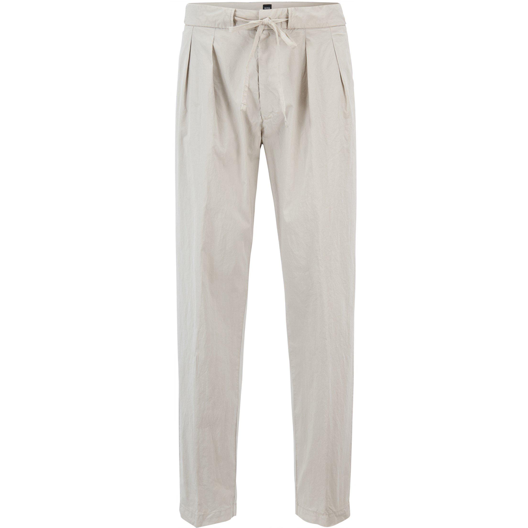 Boss Men's Paavo Straight Leg Trouser - Natural - 30W R