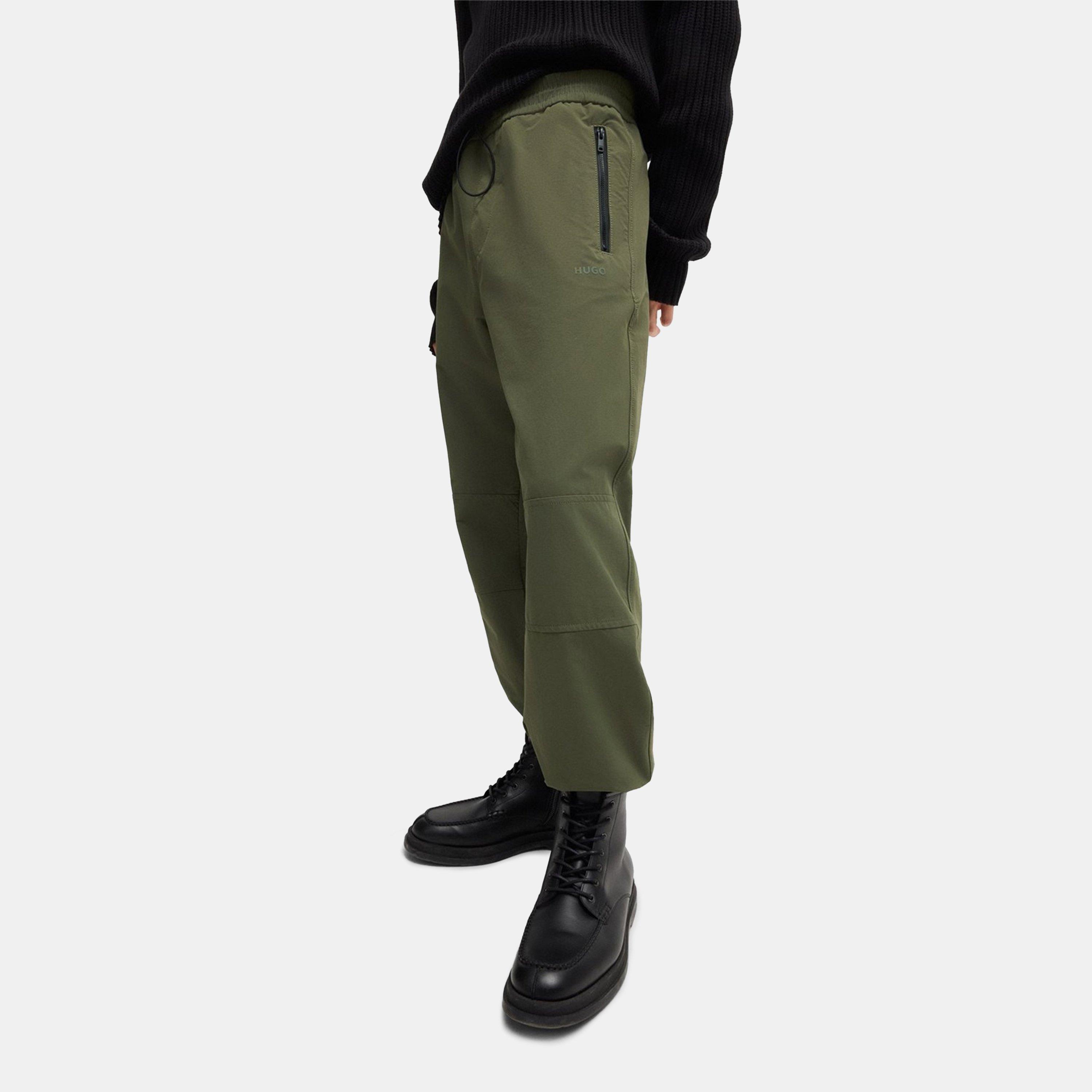 Dark Beige - Hugo - Men's Cargo Trousers - 4