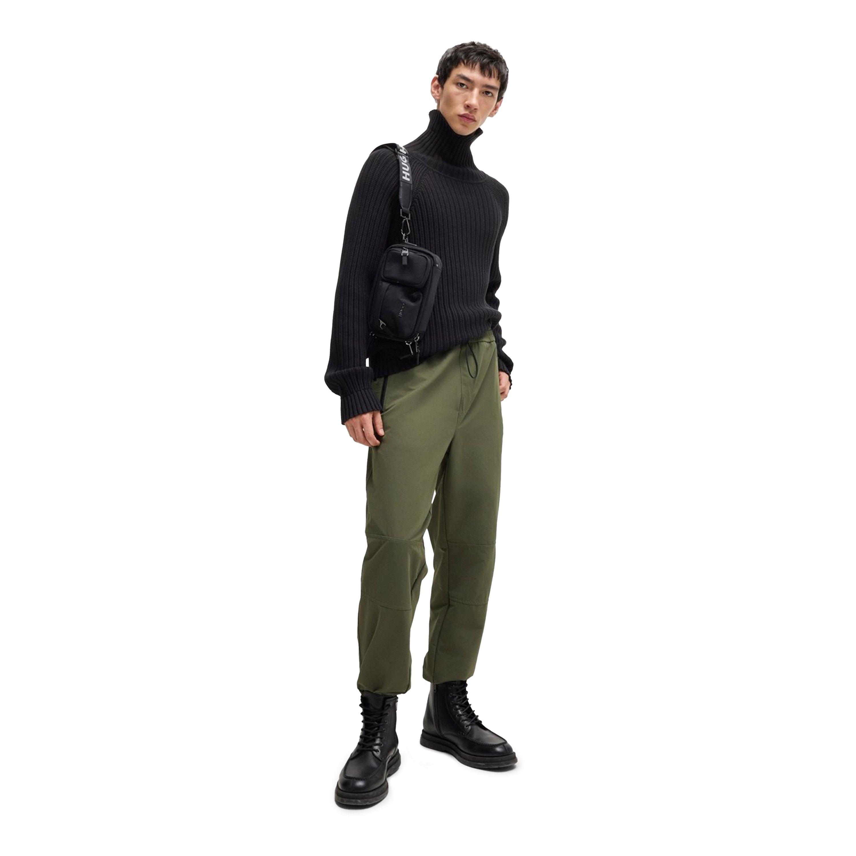 Dark Beige - Hugo - Men's Cargo Trousers - 5