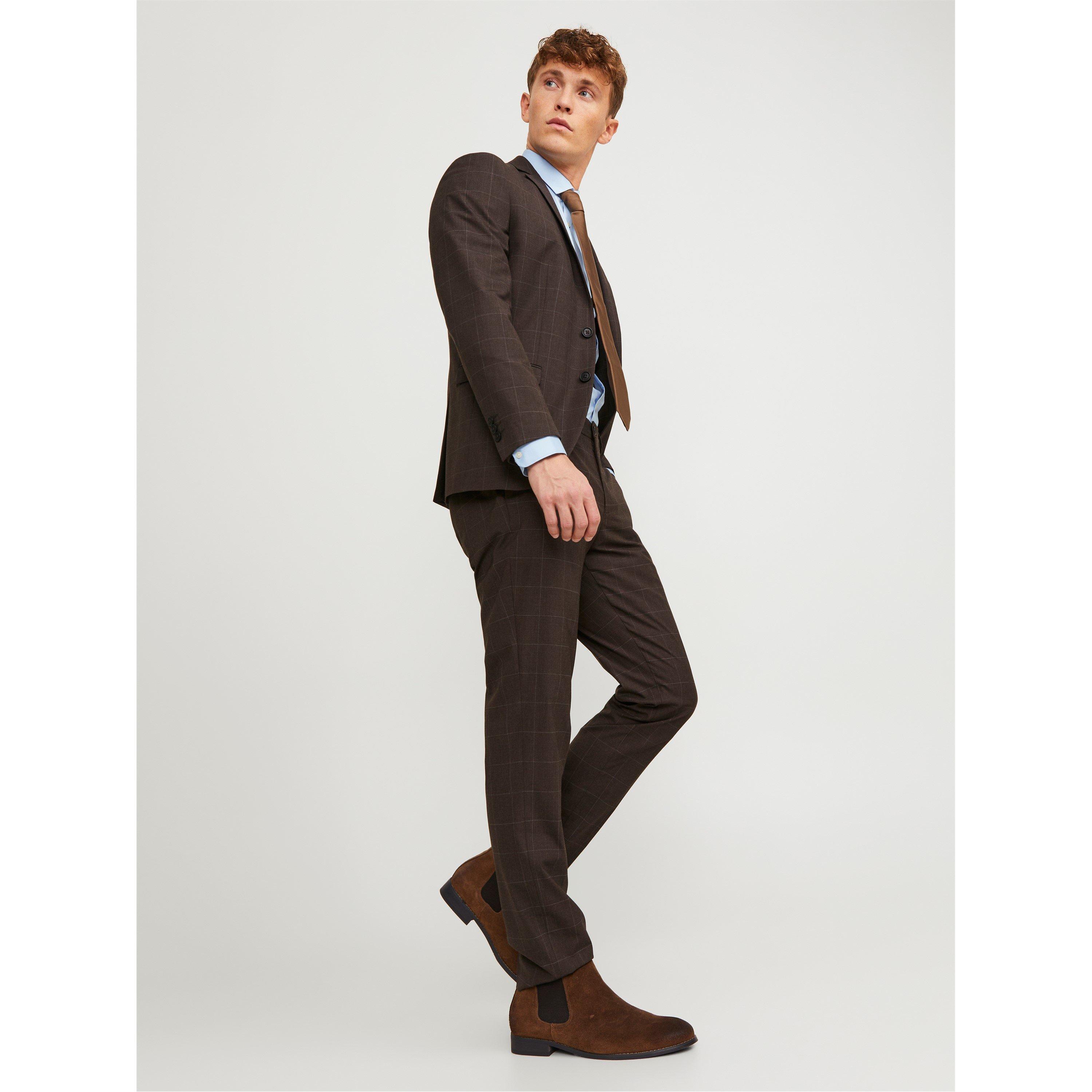 Torta al cioccolato - Jack and Jones - Checked Smart Slim Fit Trouser - 3