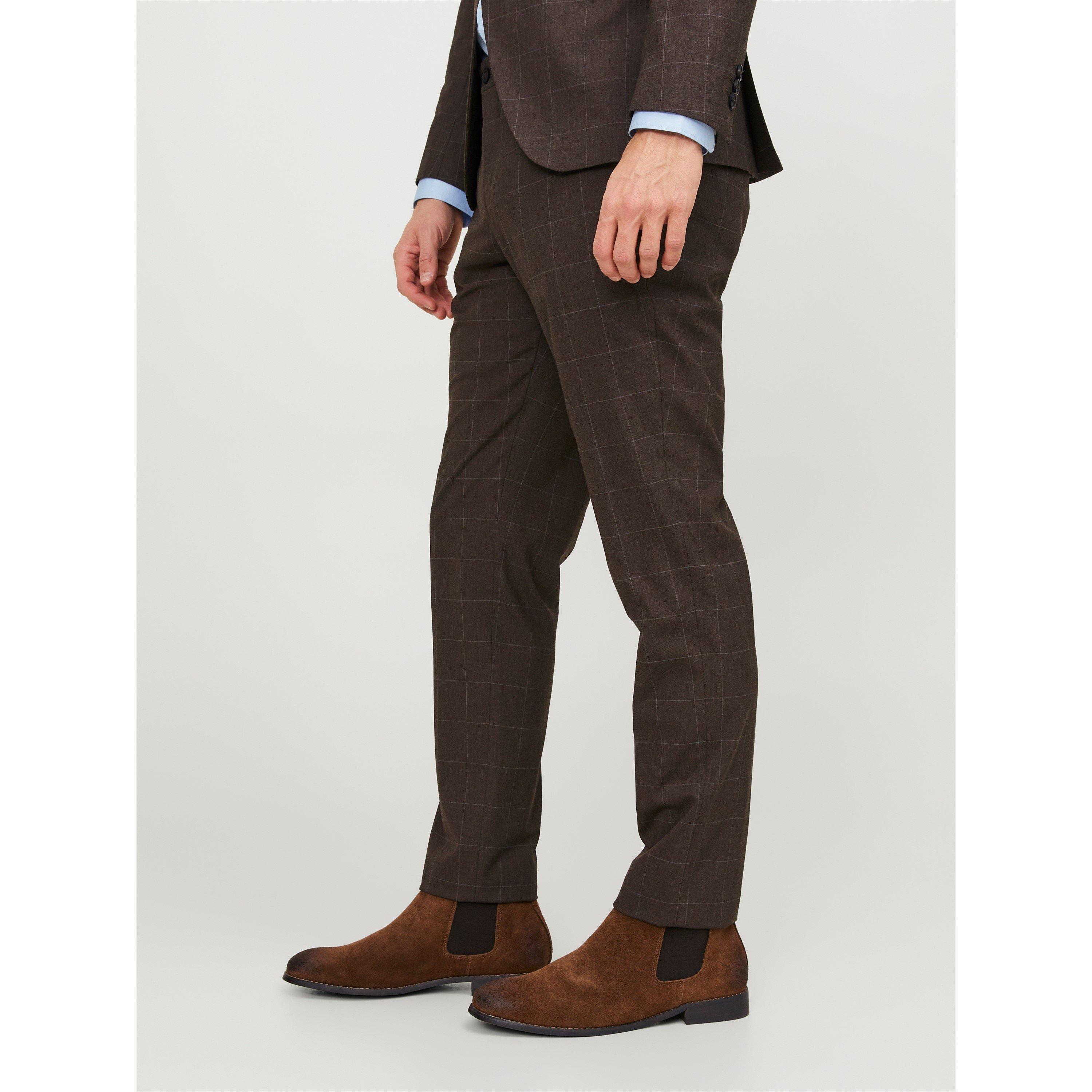 Torta al cioccolato - Jack and Jones - Checked Smart Slim Fit Trouser - 4