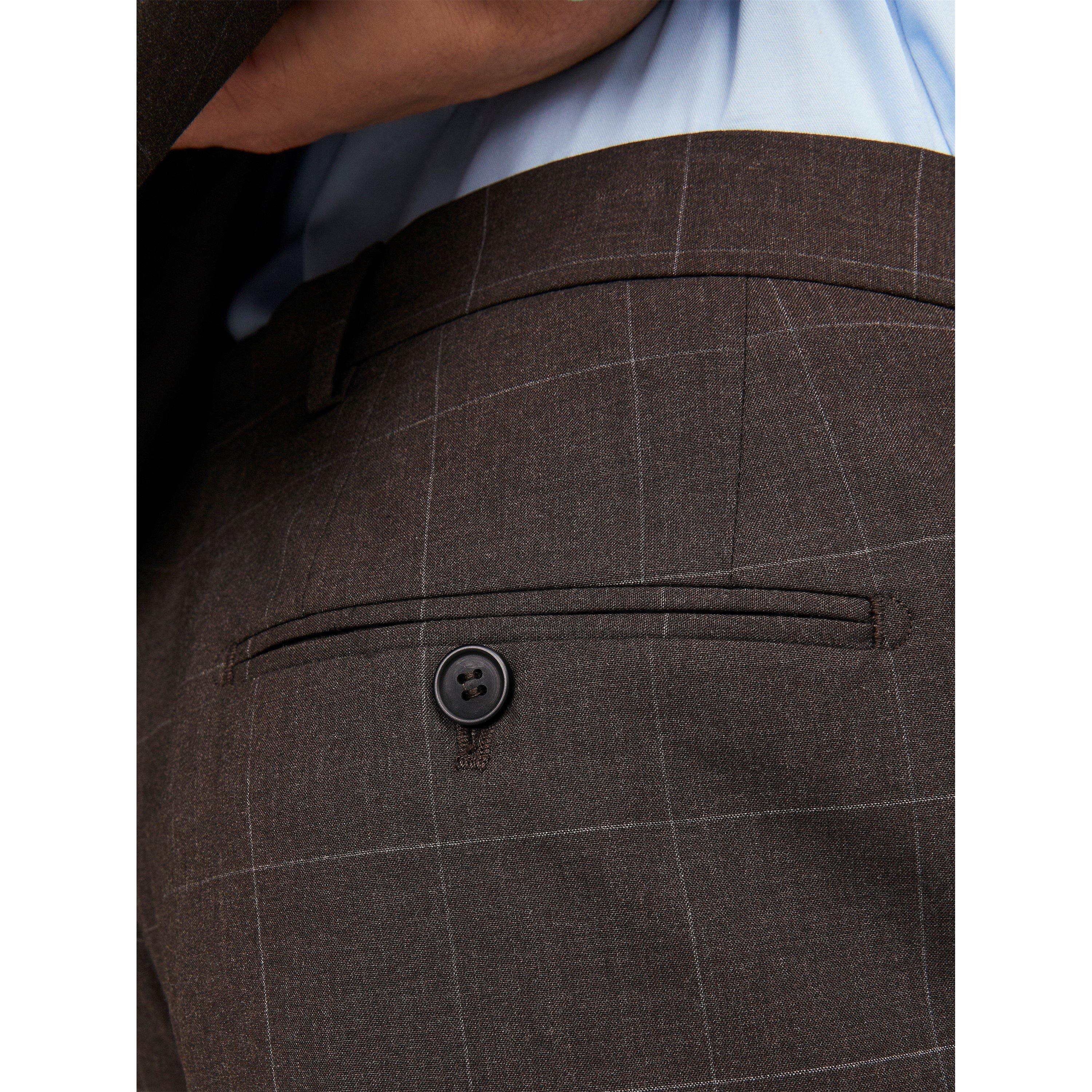 Torta al cioccolato - Jack and Jones - Checked Smart Slim Fit Trouser - 6