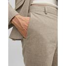 Beige - Maya High Waisted Pants - Jack Linen Straight Fit Trousers - 5