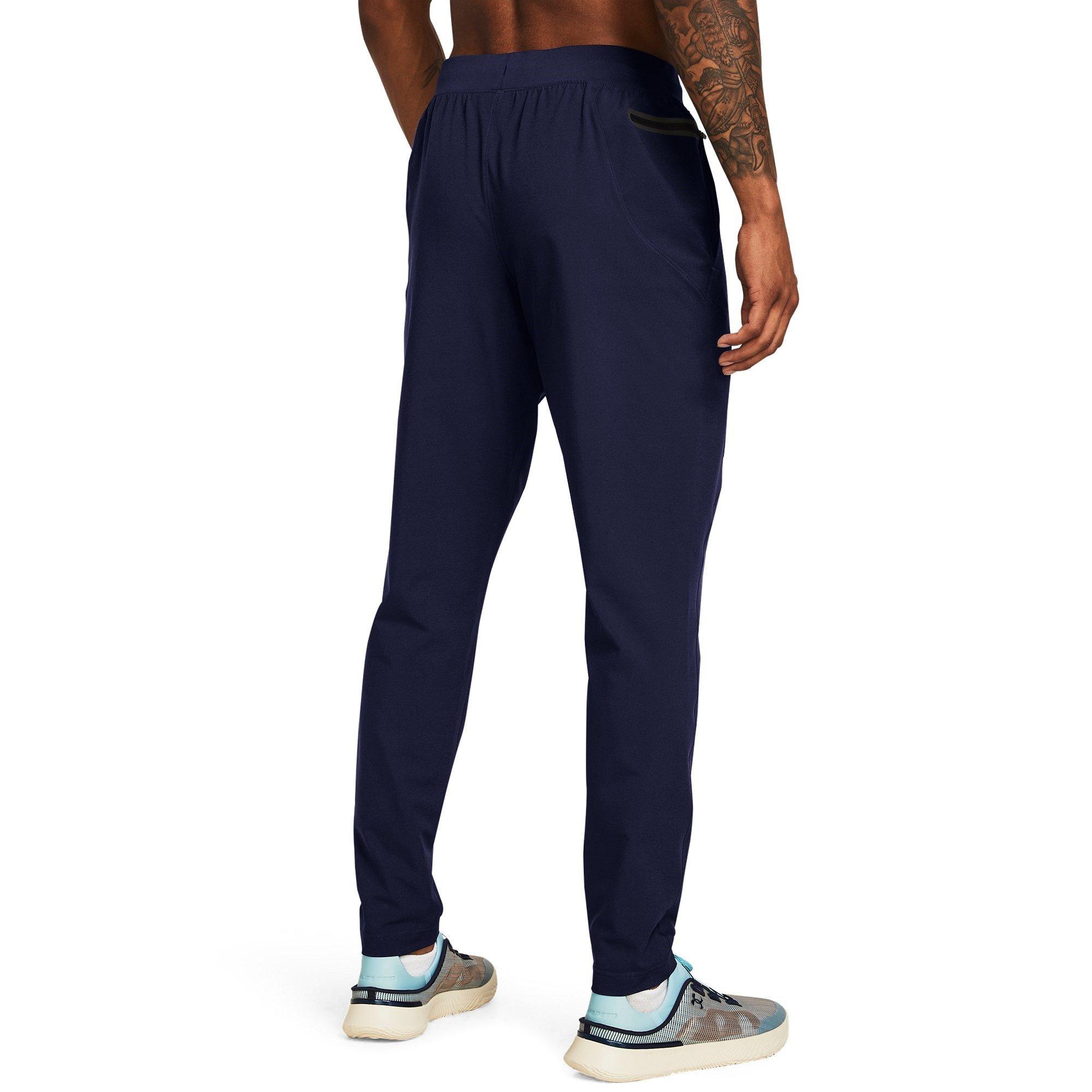 Blue - Under Armour - Unstoppable Tapered Performance Tracksuit Bottoms - 3