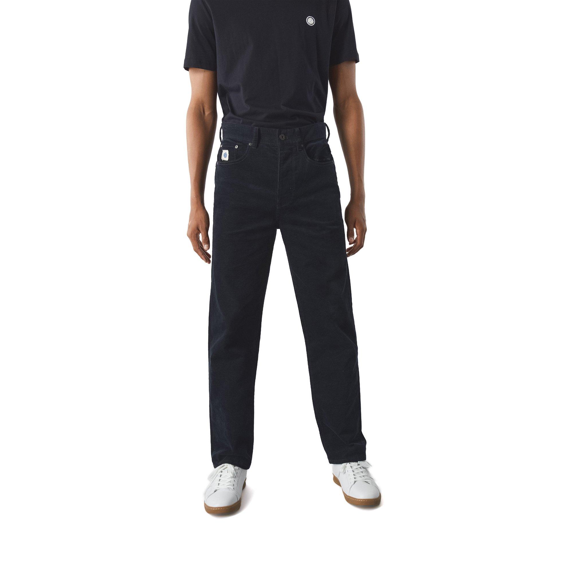 Black - Pretty Green - Men's Straight Fit Corduroy Trousers - 2