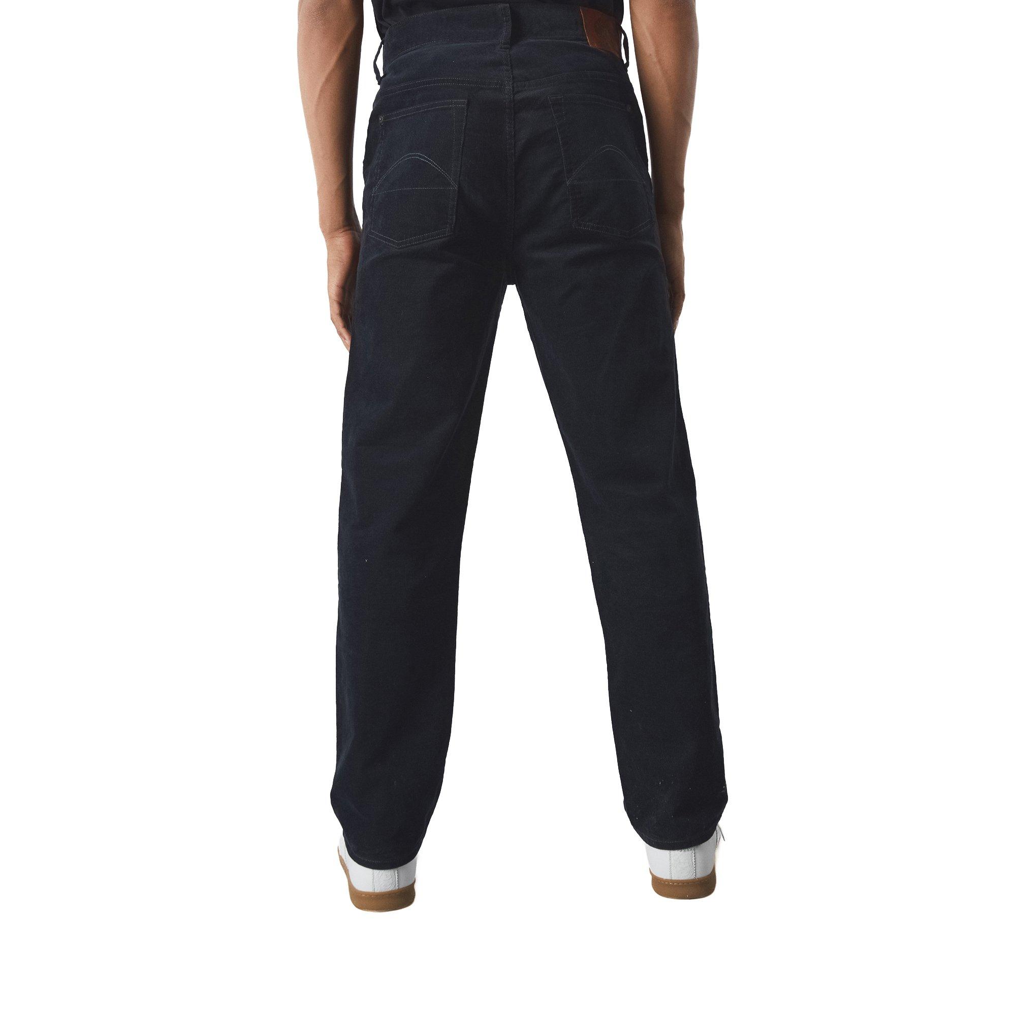 Black - Pretty Green - Men's Straight Fit Corduroy Trousers - 3