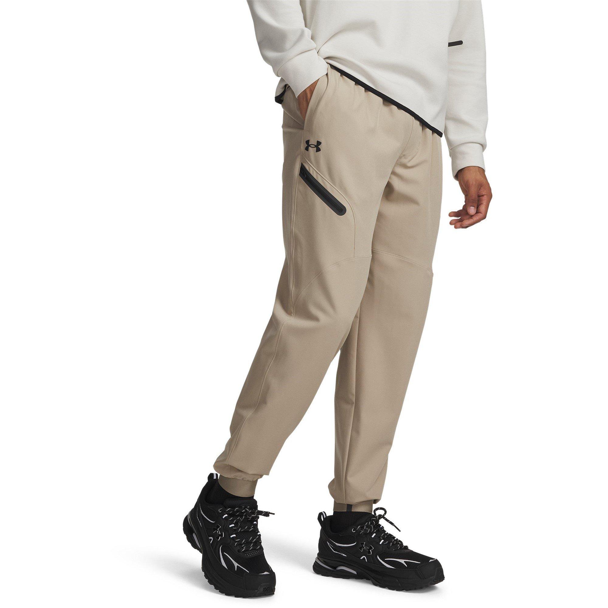 Under Armour Men's Unstoppable Closed Hem Woven Joggers - City Khaki/Blck - 2XL