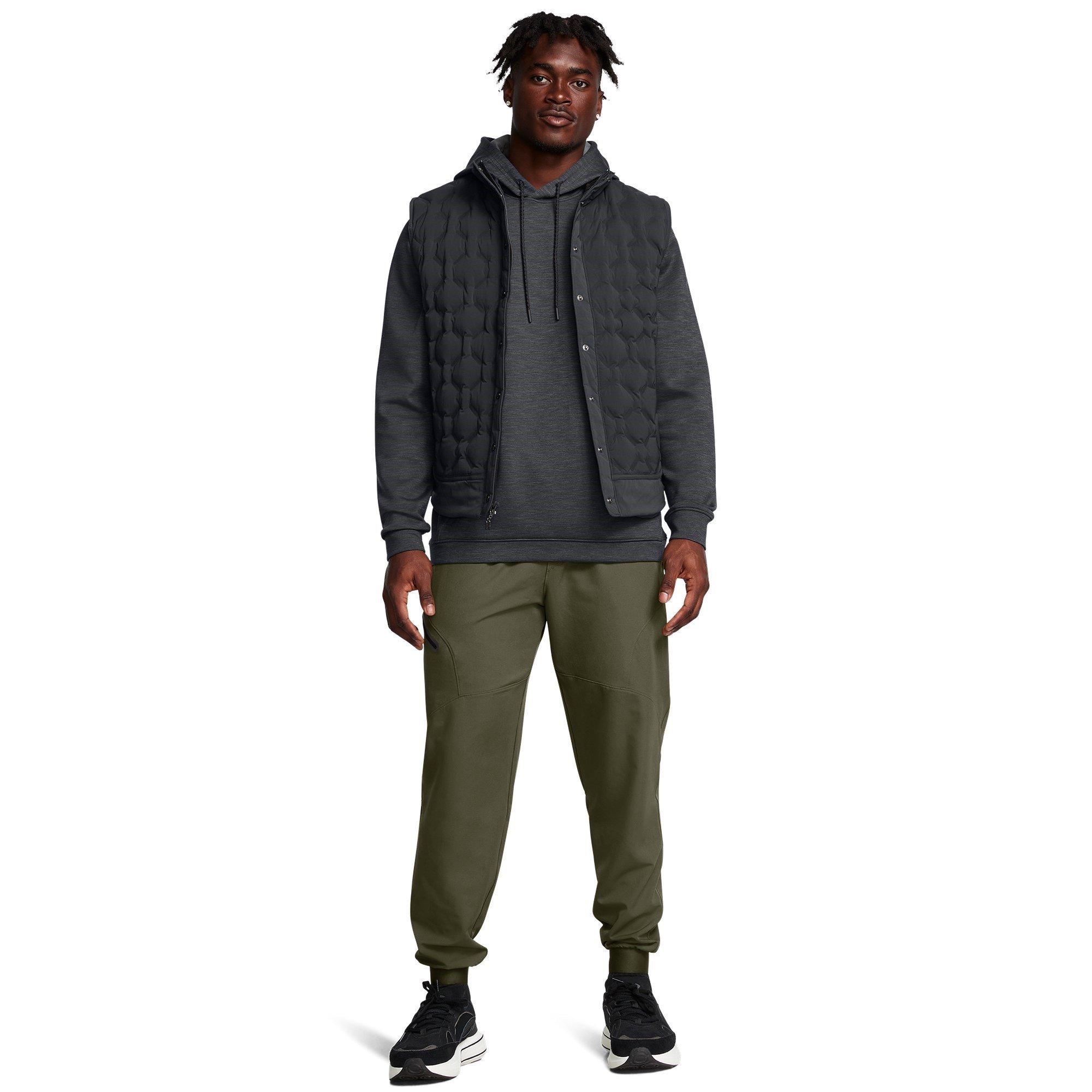 Green/Black - Under Armour - Men's Unstoppable Closed Hem Woven Joggers - 6