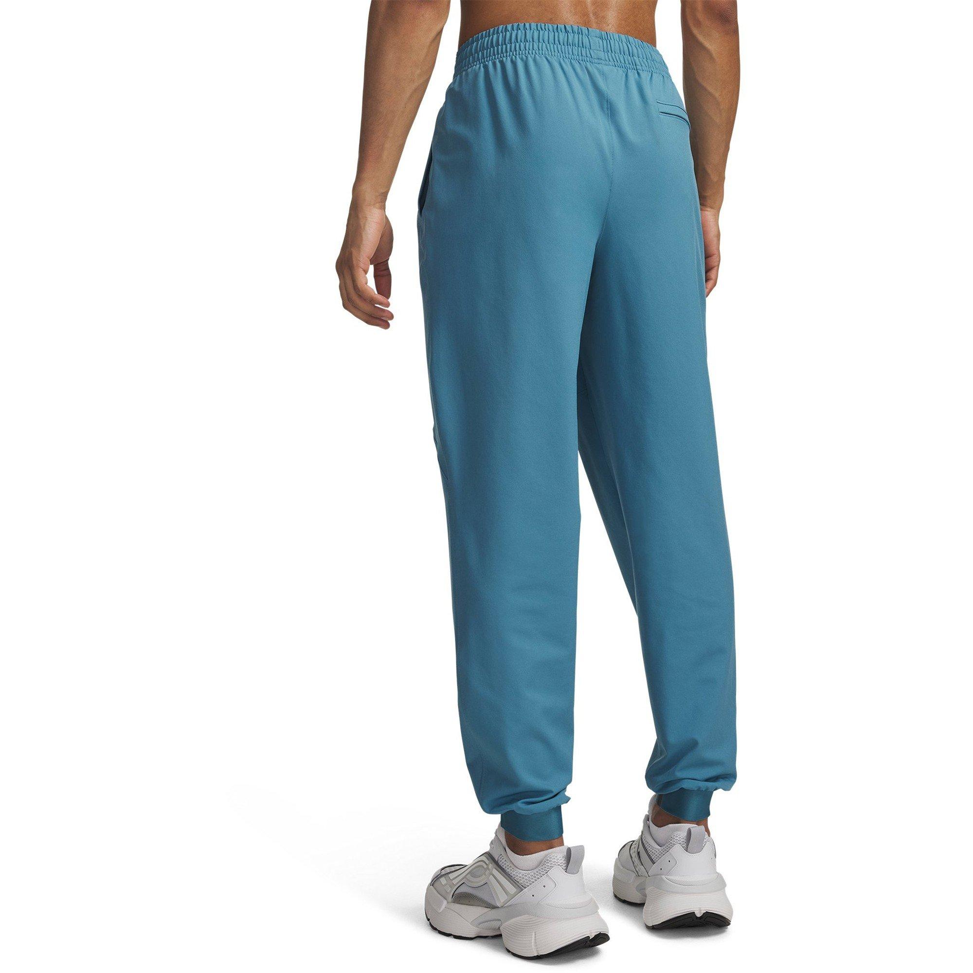 Blue/Black - Under Armour - Men's Unstoppable Closed Hem Woven Joggers - 2
