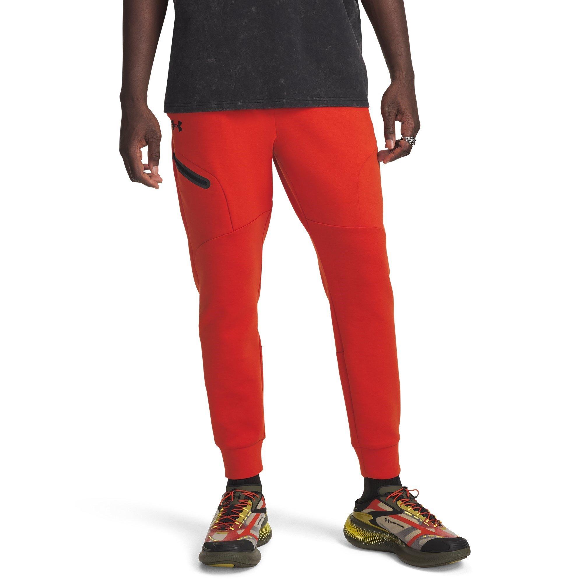 Under Armour Men's Unstoppable Closed Hem Fleece Joggers - Surplus Orange - 2XL