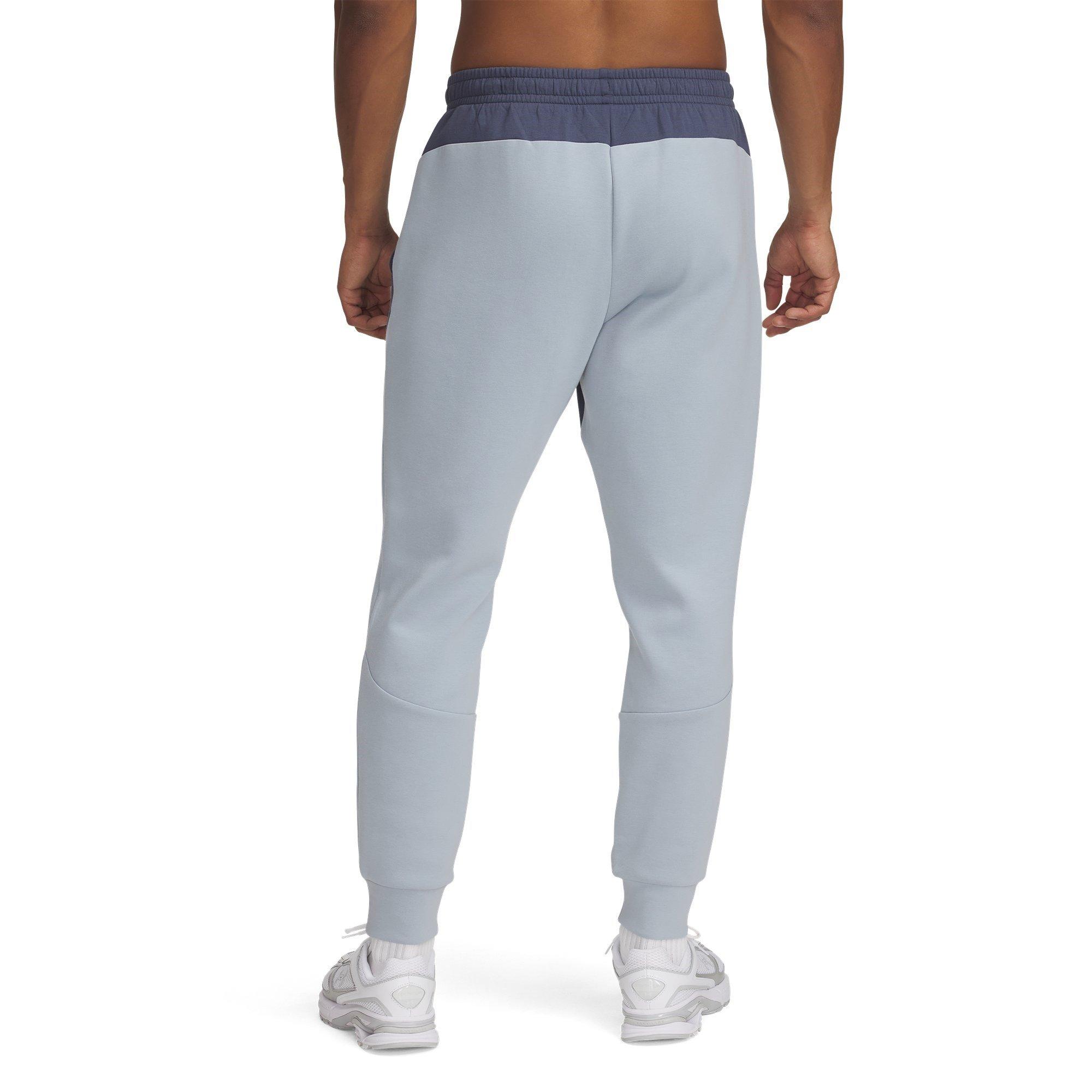 Grijs/Blauw/Zwart - Under Armour - Men's Unstoppable Closed Hem Fleece Joggers - 2