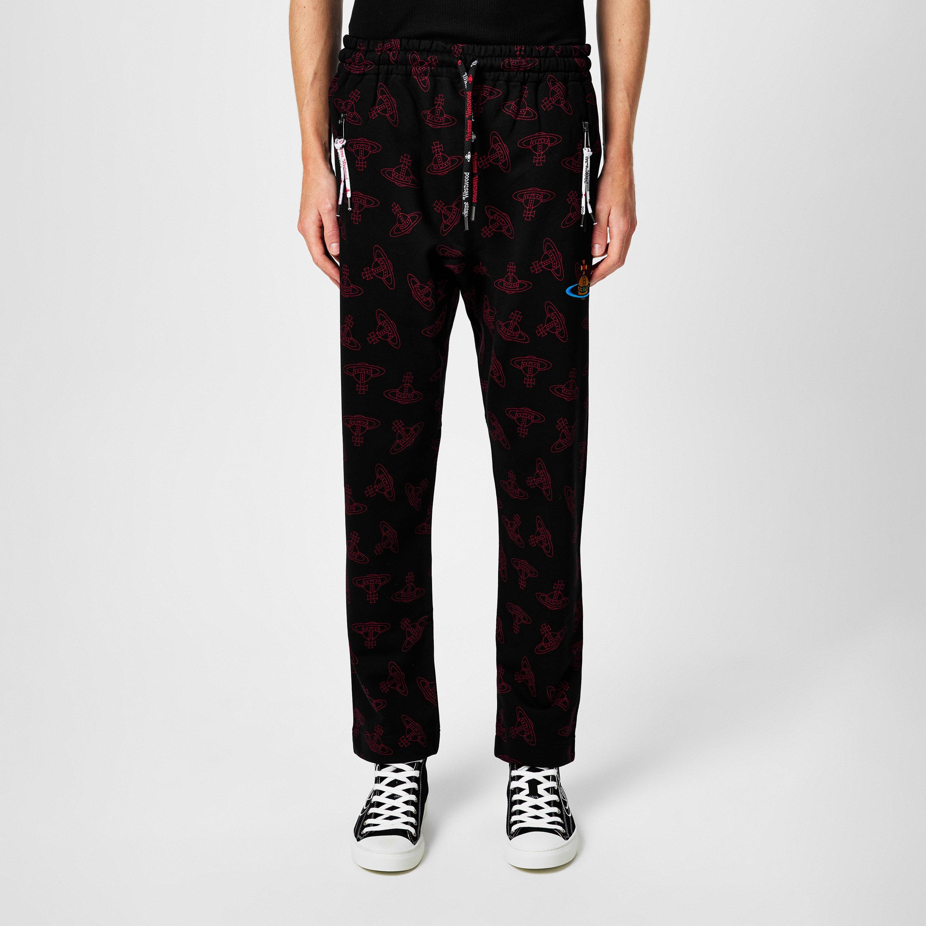 Vivienne Westwood | All Over Orb Print Joggers | Open Hem