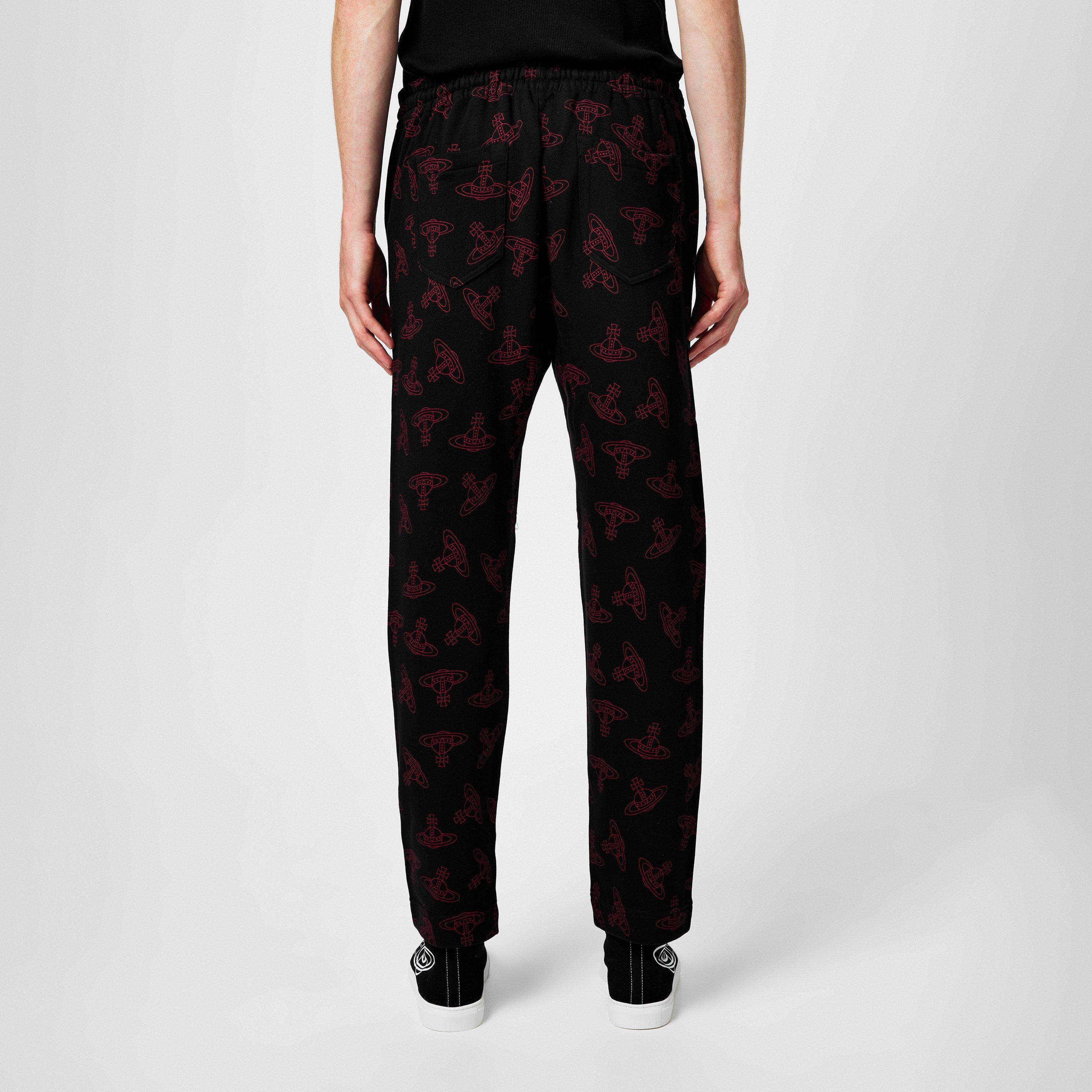 Black - Vivienne Westwood - All Over Orb Print Joggers - 3