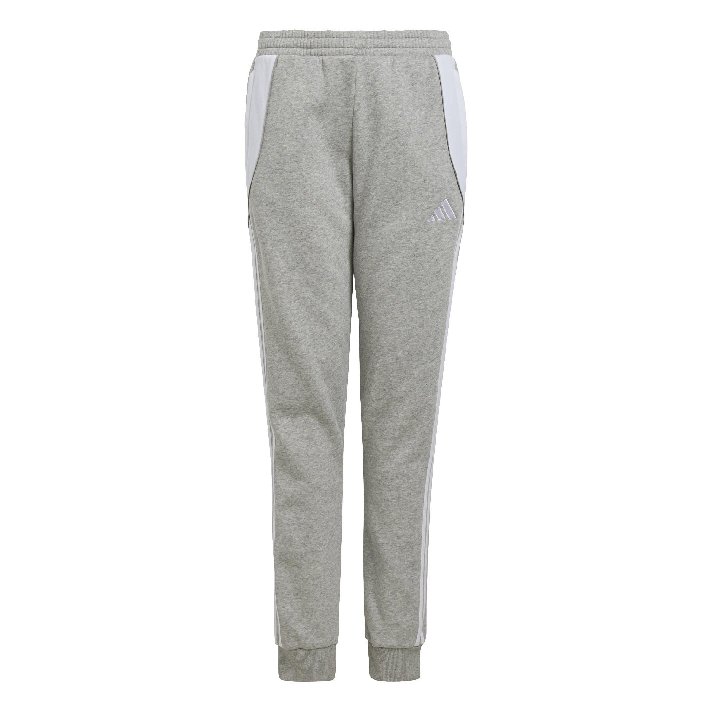 MGREYH/WHITE - adidas - Kids' Performance Tracksuit Bottom - 1