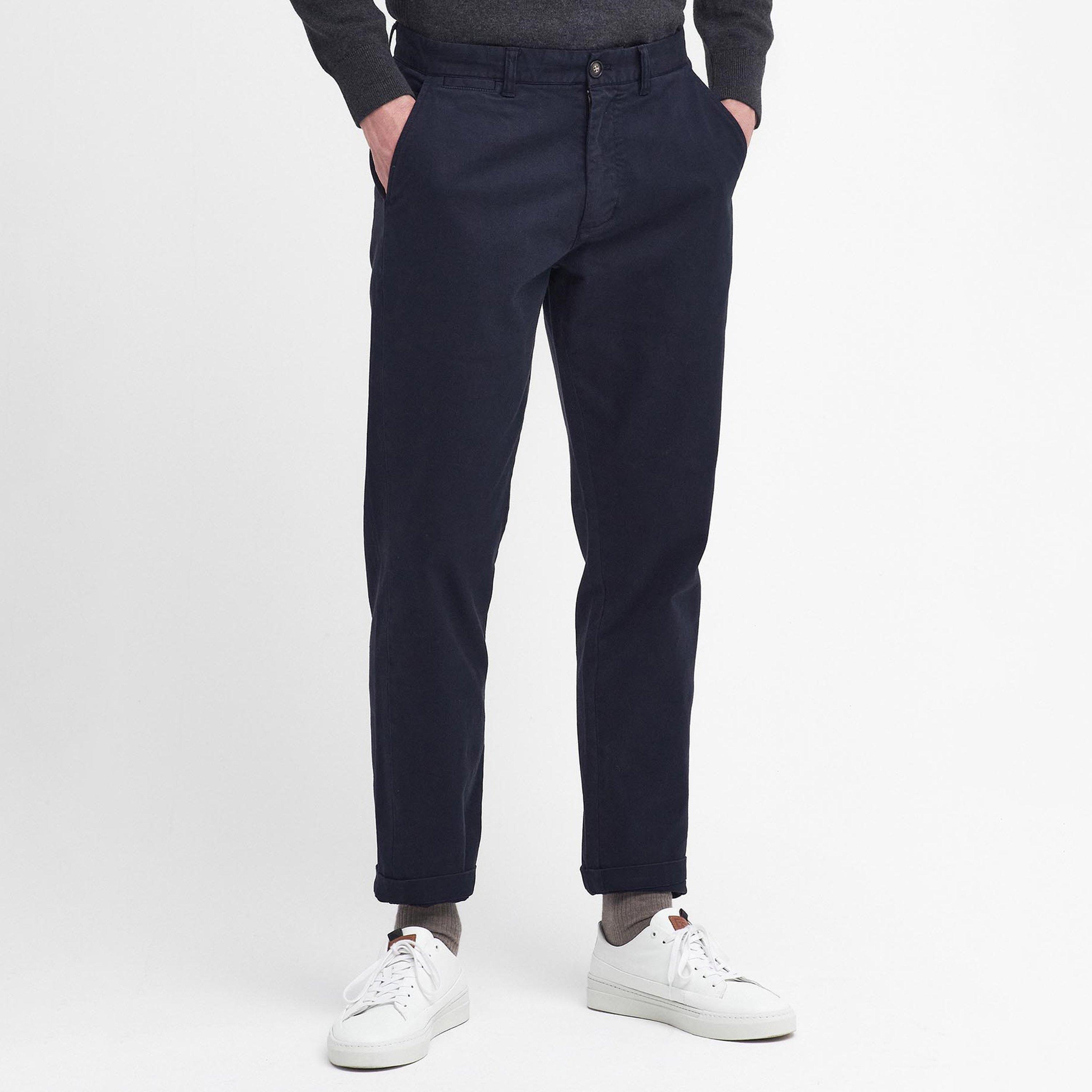 Dark Navy NY74 - Barbour - Washed Stretch Tailored Trousers - 2