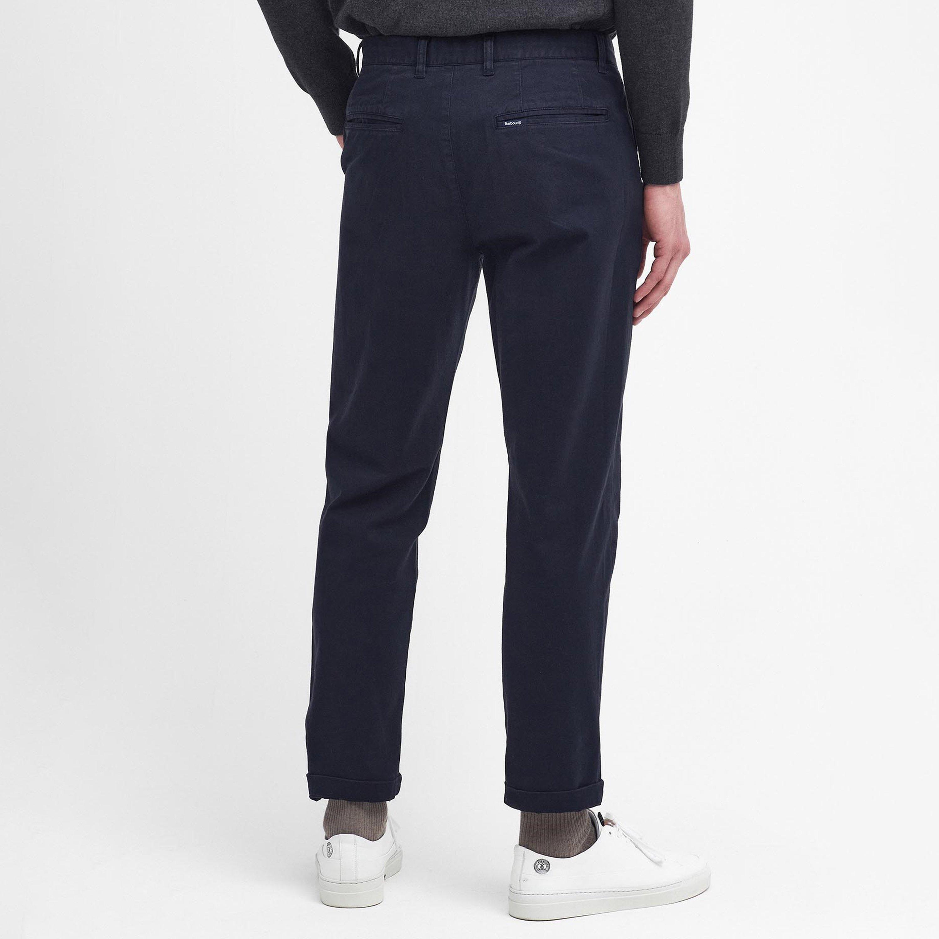 Dark Navy NY74 - Barbour - Washed Stretch Tailored Trousers - 3