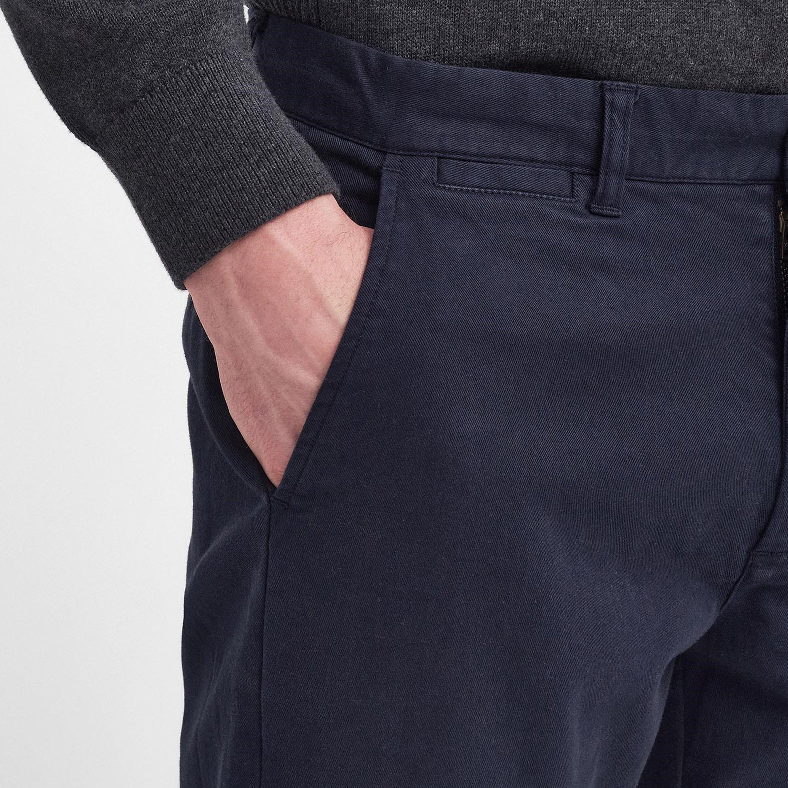 Dark Navy NY74 - Barbour - Washed Stretch Tailored Trousers - 4
