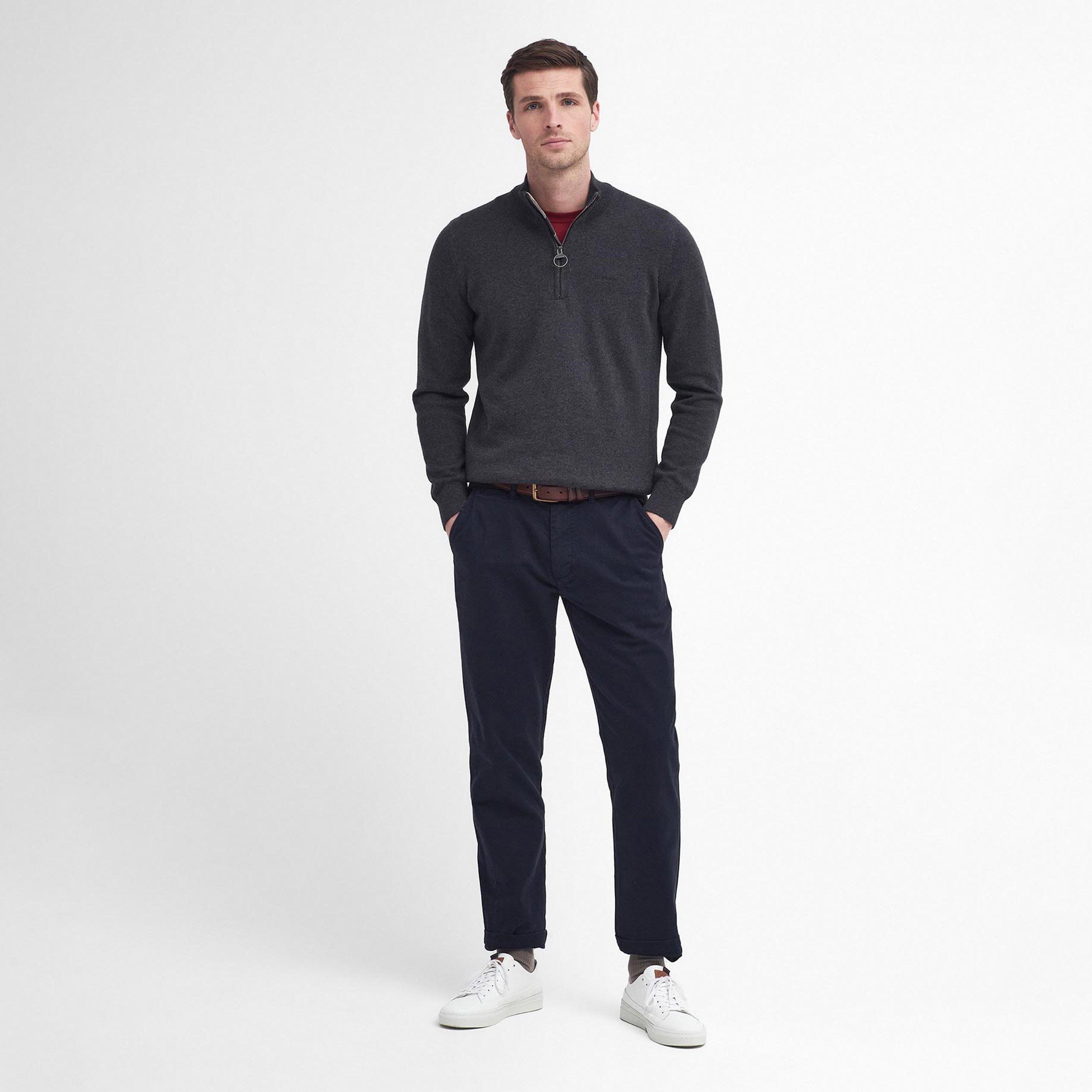 Dark Navy NY74 - Barbour - Washed Stretch Tailored Trousers - 5
