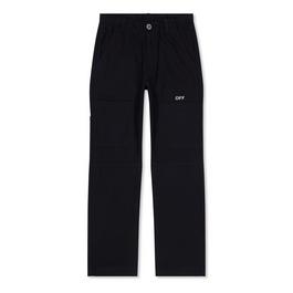 Off White Logo Cargo Trousers Juniors