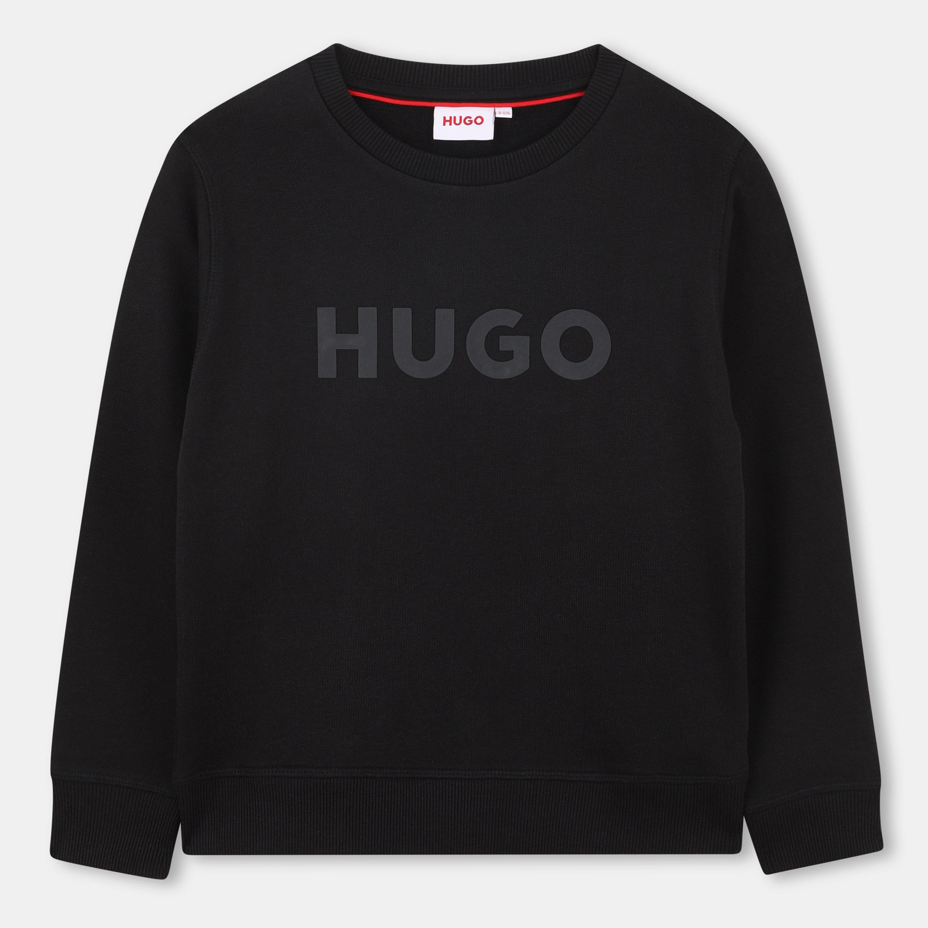 Hugo Boys Kids' Logo Crew Sweatshirt - Black 09B - 12Y