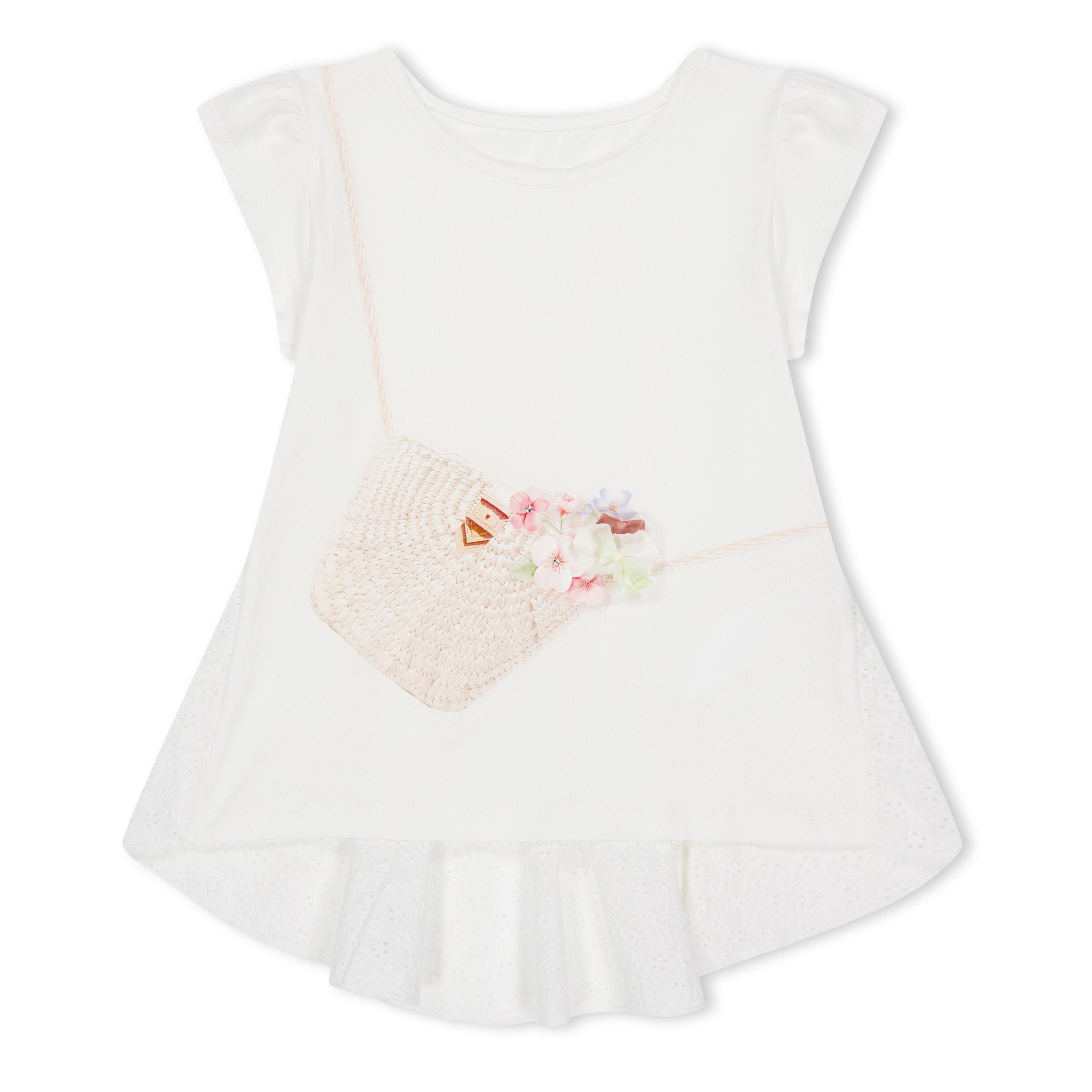 Off White 870 - LAPIN HOUSE - Kids' White and Pink Print Clothing Set - 2